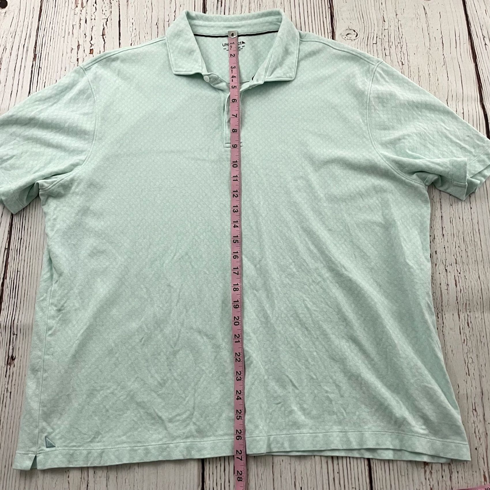 UNTUCKit UNTUCKit Short Sleeve Golf Polo Shirt Men's 2XL Mint Green Size US XXL / EU 58 / 5 - 4 Thumbnail
