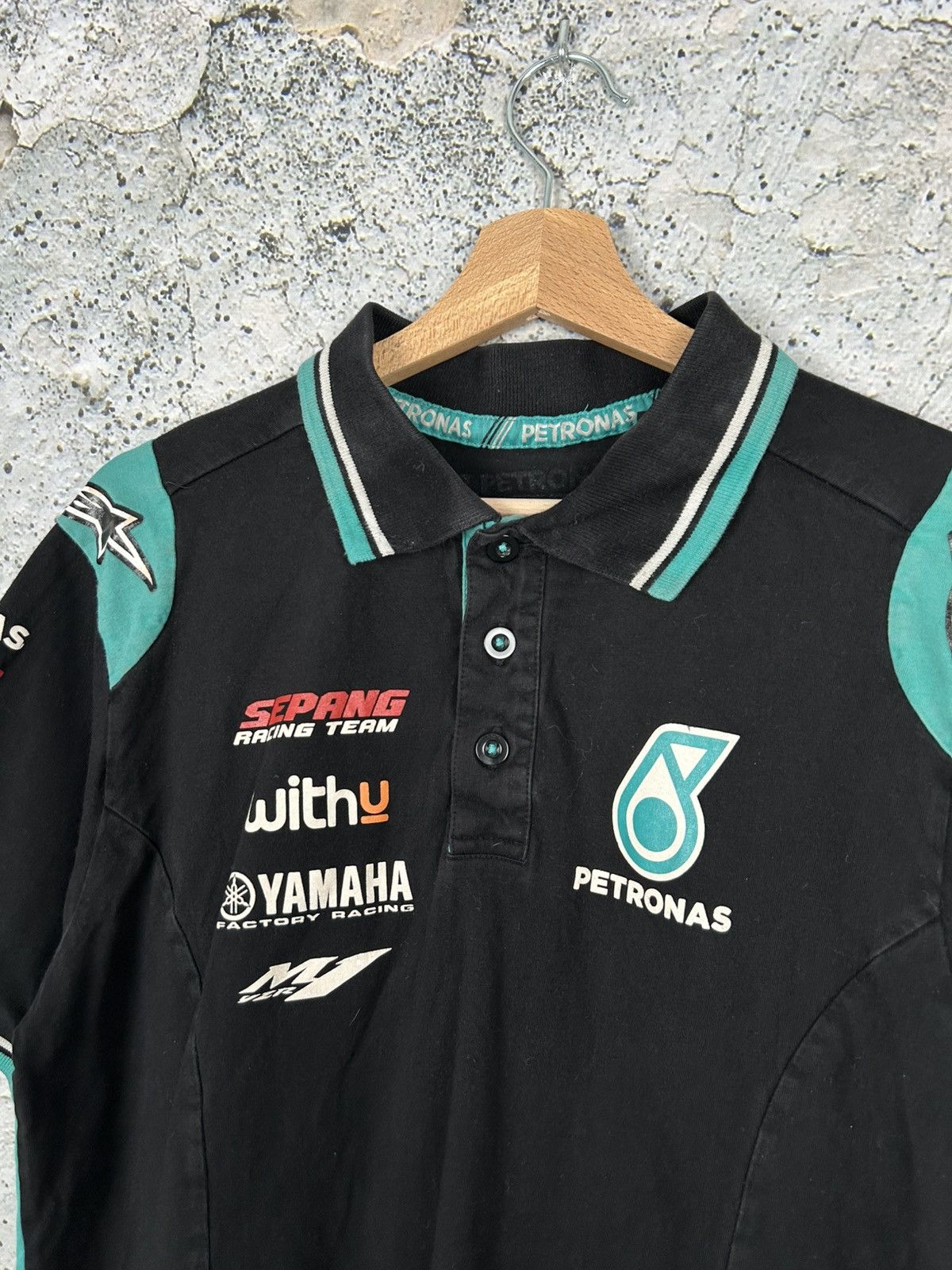 Vintage Vintage Petronas Yamaha Racing Polo Tee Motorsport Hype Size US M / EU 48-50 / 2 - 4 Thumbnail