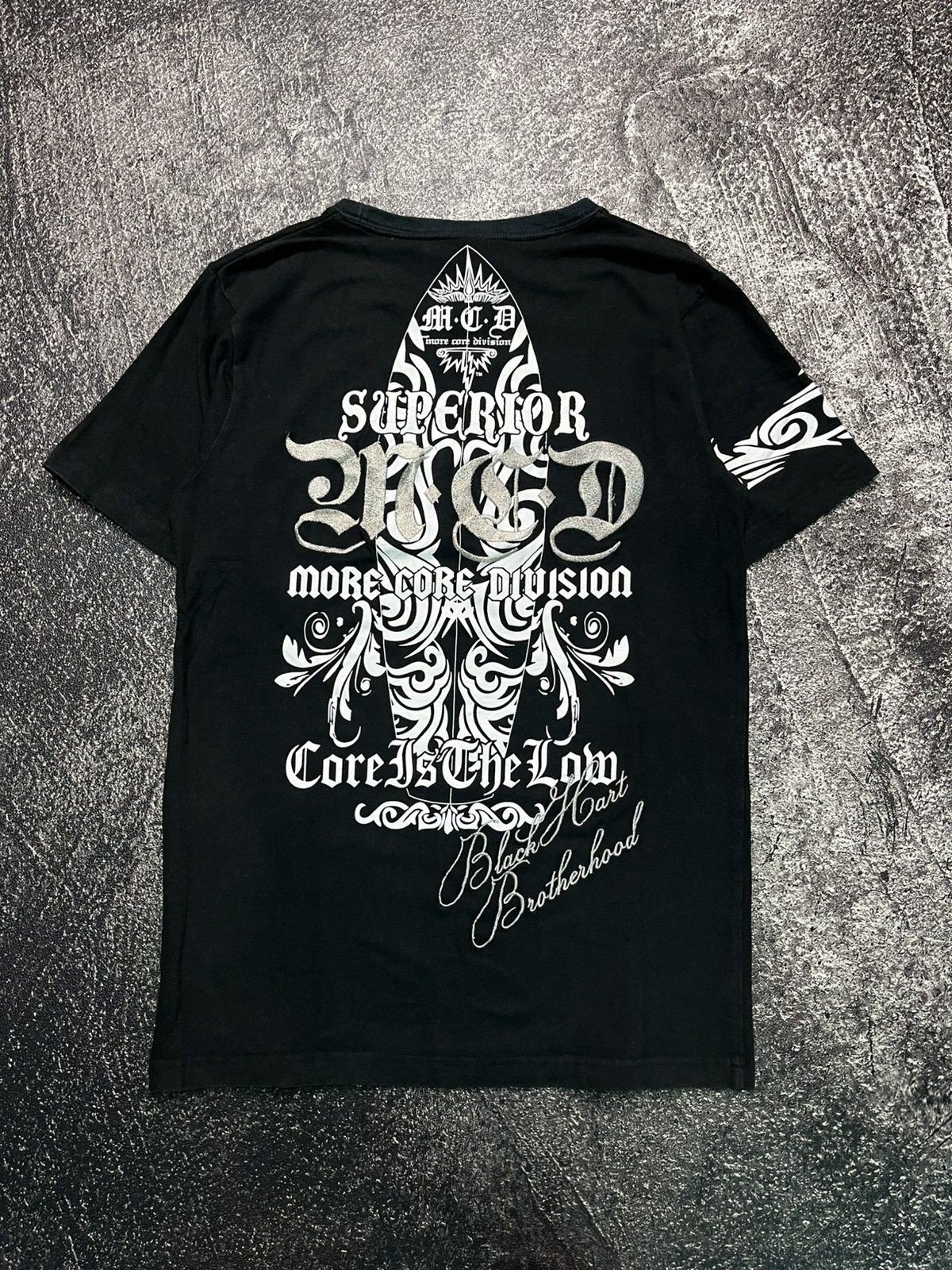 Japanese Brand MCD Black Hart Brotherhood Black Size US M / EU 48-50 / 2 - 1 Thumbnail
