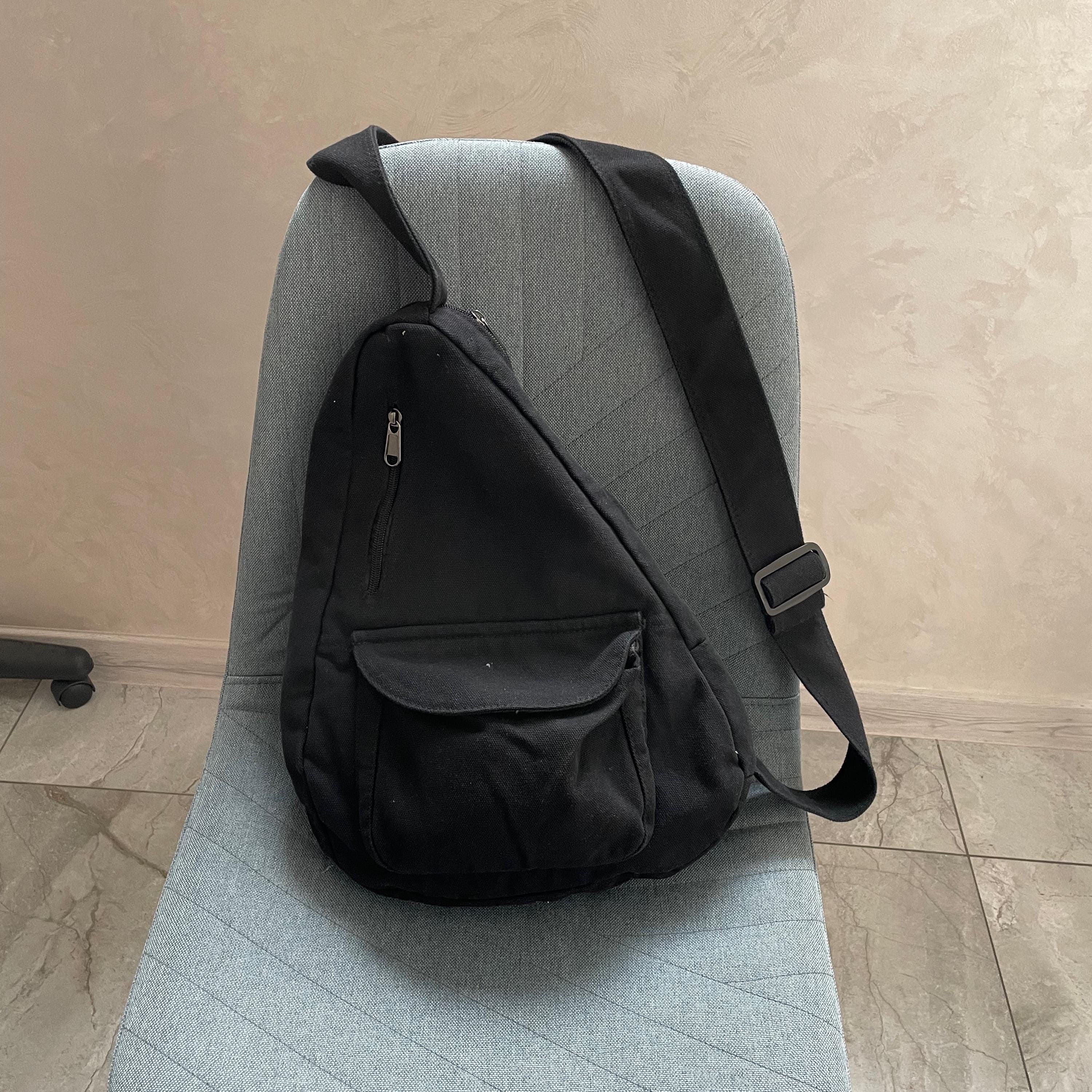 Other Canvas Sling Bag Crossbody Travel Backpack One Strap alt Size ONE SIZE - 6 Thumbnail