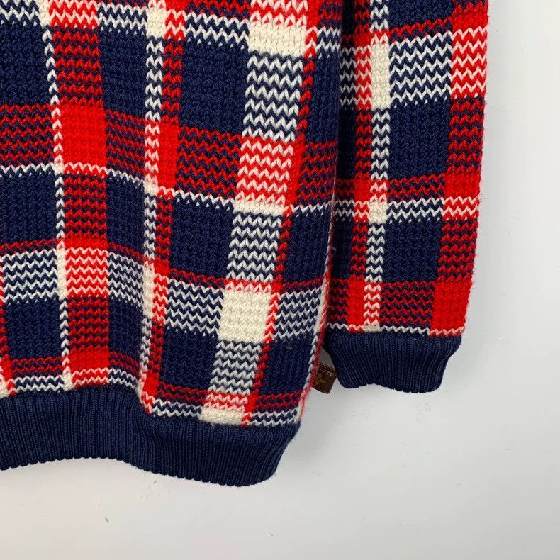 Louis Vuitton Louis Vuitton Colorblock plaid wool crewneck long-sleeve s Size M / US 6-8 / IT 42-44 - 4 Thumbnail