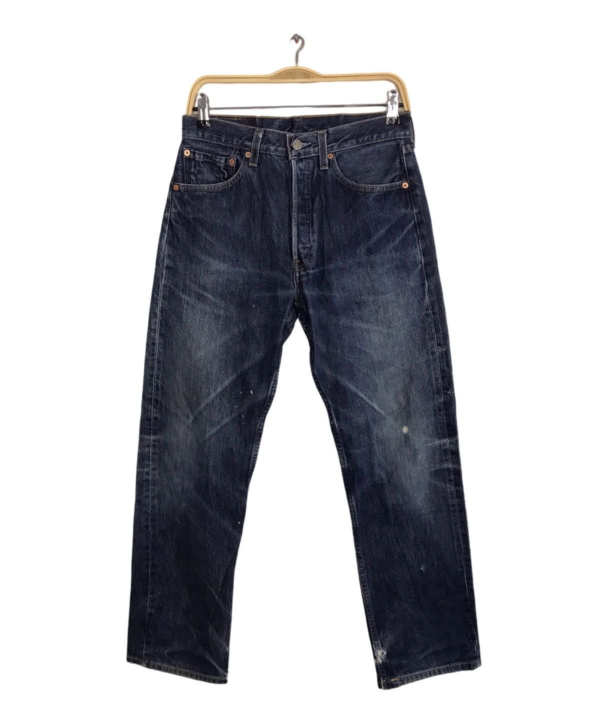 Levi's Vintage Clothing Levi's 90s Lot 501 Indigo Denim Jeans Buttonfly E181 Size US 30 / EU 46 - 2 Thumbnail