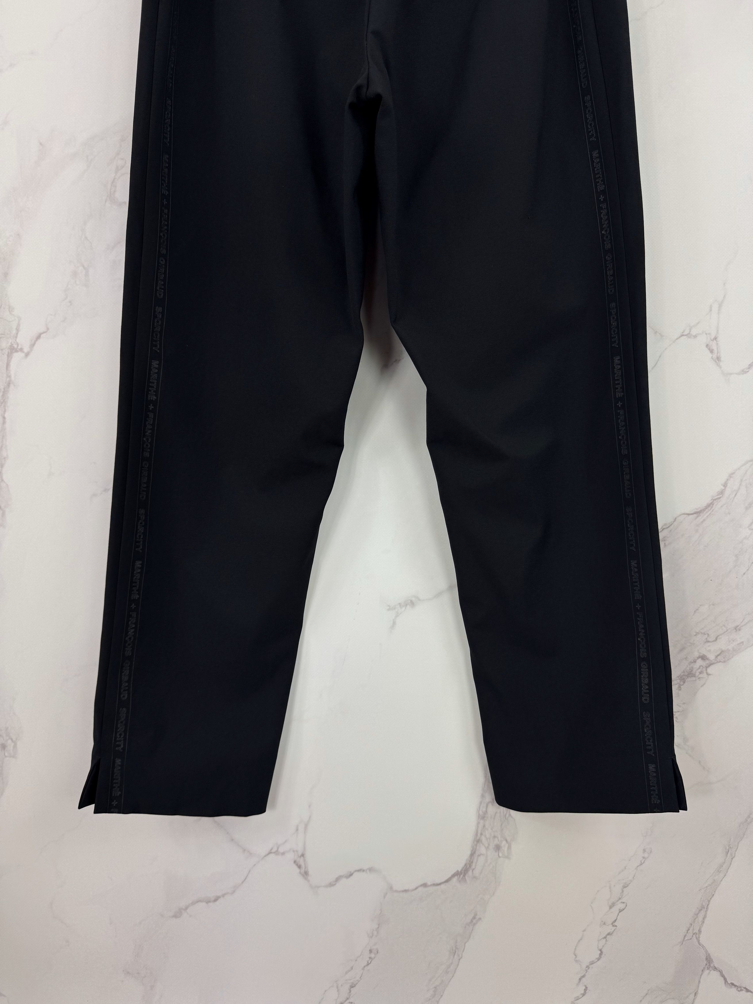 Marithe + Francois Girbaud Marithe Francois Girbaud Avant-Garde Striped Logo Pants Size 27" / US 4 / IT 40 - 6 Thumbnail