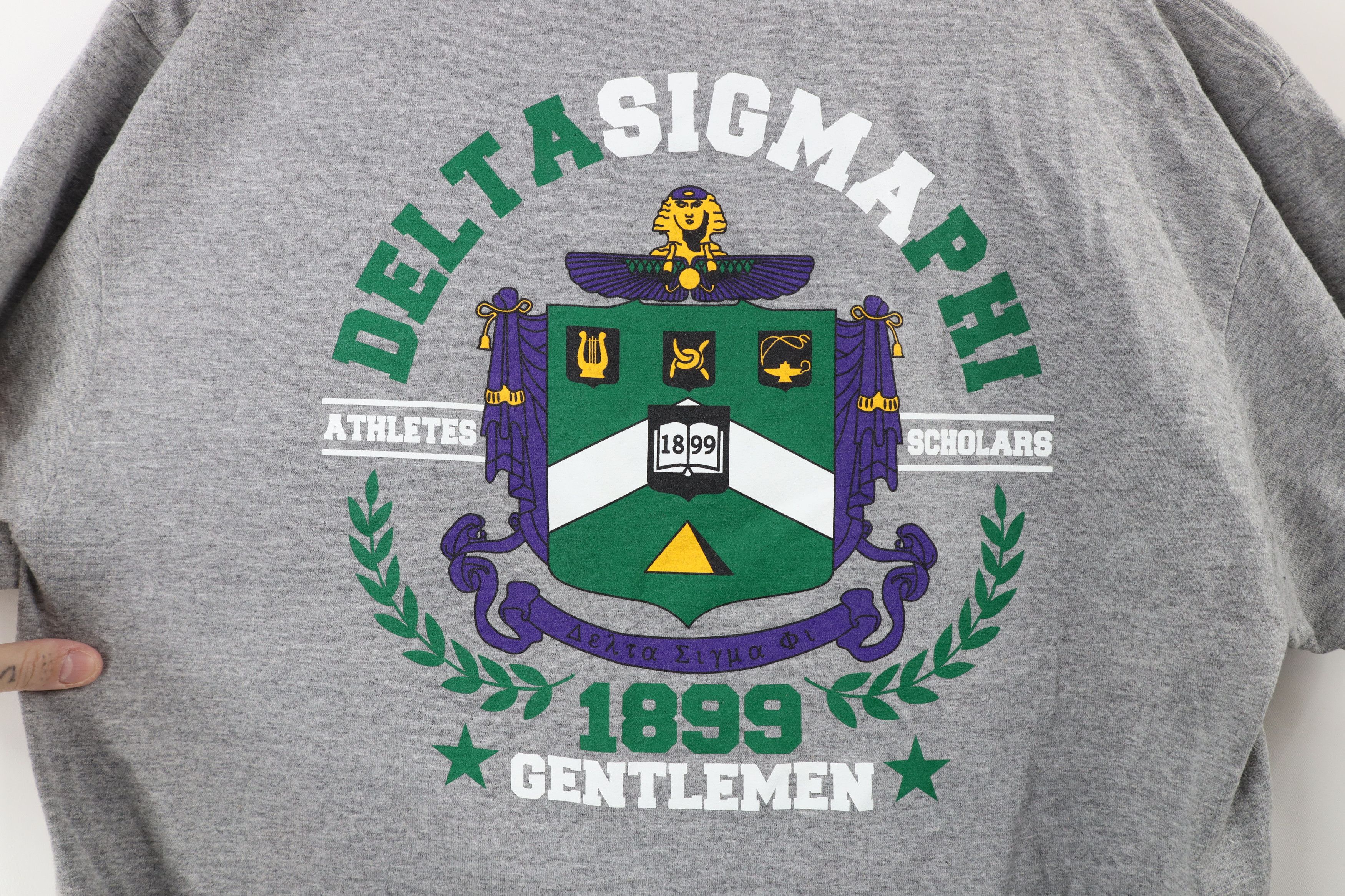 Vintage Vintage Delta Sigma Phi Fraternity Short Sleeve T-Shirt Size US L / EU 52-54 / 3 - 11 Thumbnail