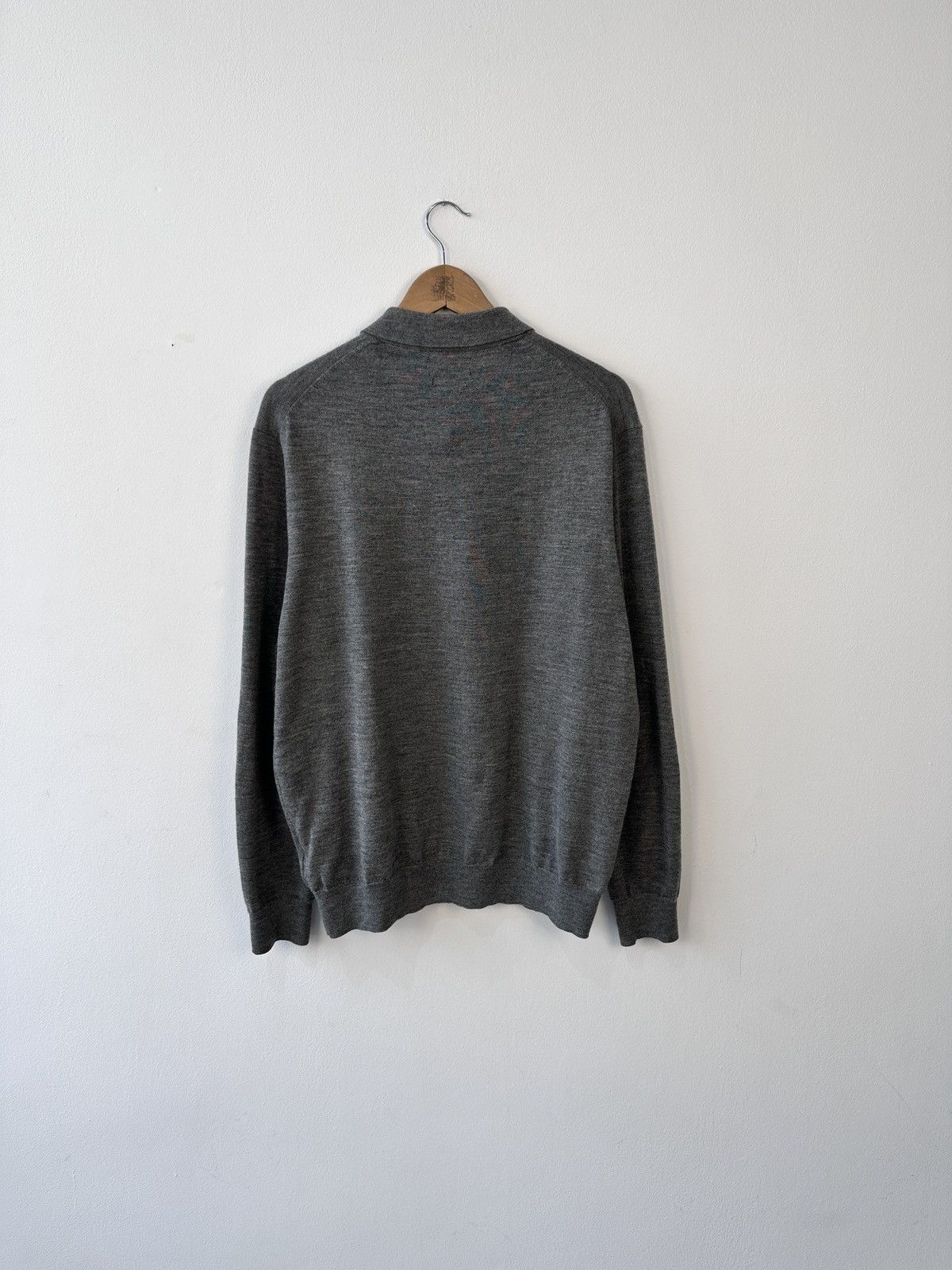 Polo Ralph Lauren Polo Ralph Lauren Merino Wool Long Sleeve Polo Sweater L Size US L / EU 52-54 / 3 - 8 Thumbnail