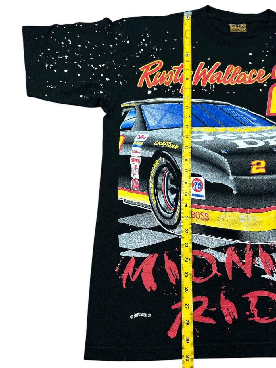 Nutmeg Vintage Nascar Nutmeg Rusty Wallace “Midnight Rider” Tees Size US XL / EU 56 / 4 - 7 Thumbnail