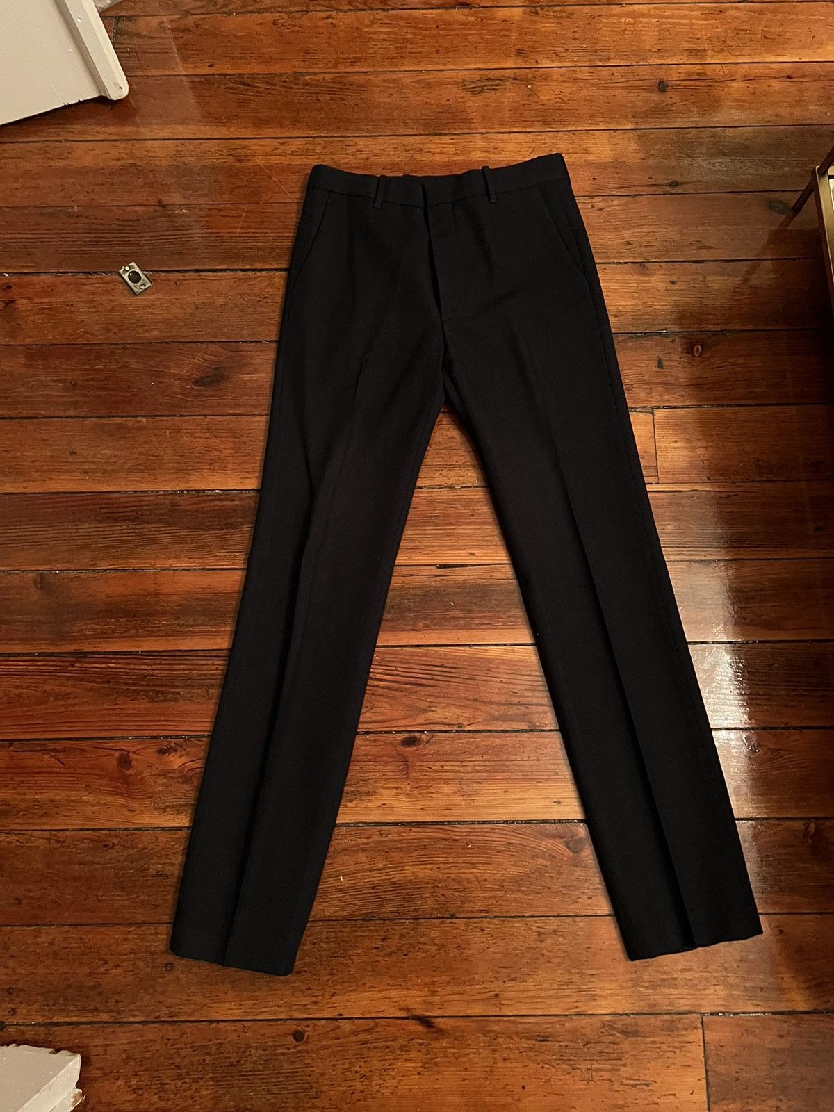 image of Balenciaga Wool Pants in Blue, Men's (Size 32)