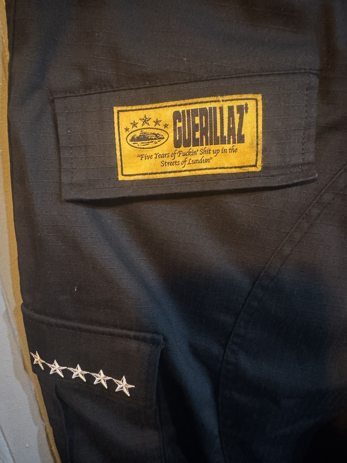 Corteiz Corteiz 5 year anniversary RTW Black Cargo Pants Size US 32 / EU 48 - 10 Thumbnail