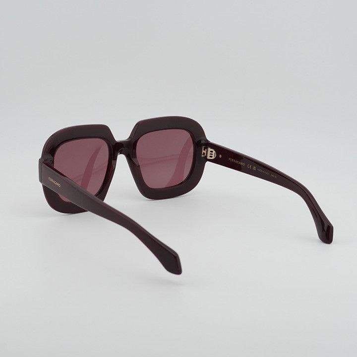 Salvatore Ferragamo Salvatore Ferragamo SF2068SE 606 Sunglasses Burgundy Frame Size ONE SIZE - 3 Thumbnail