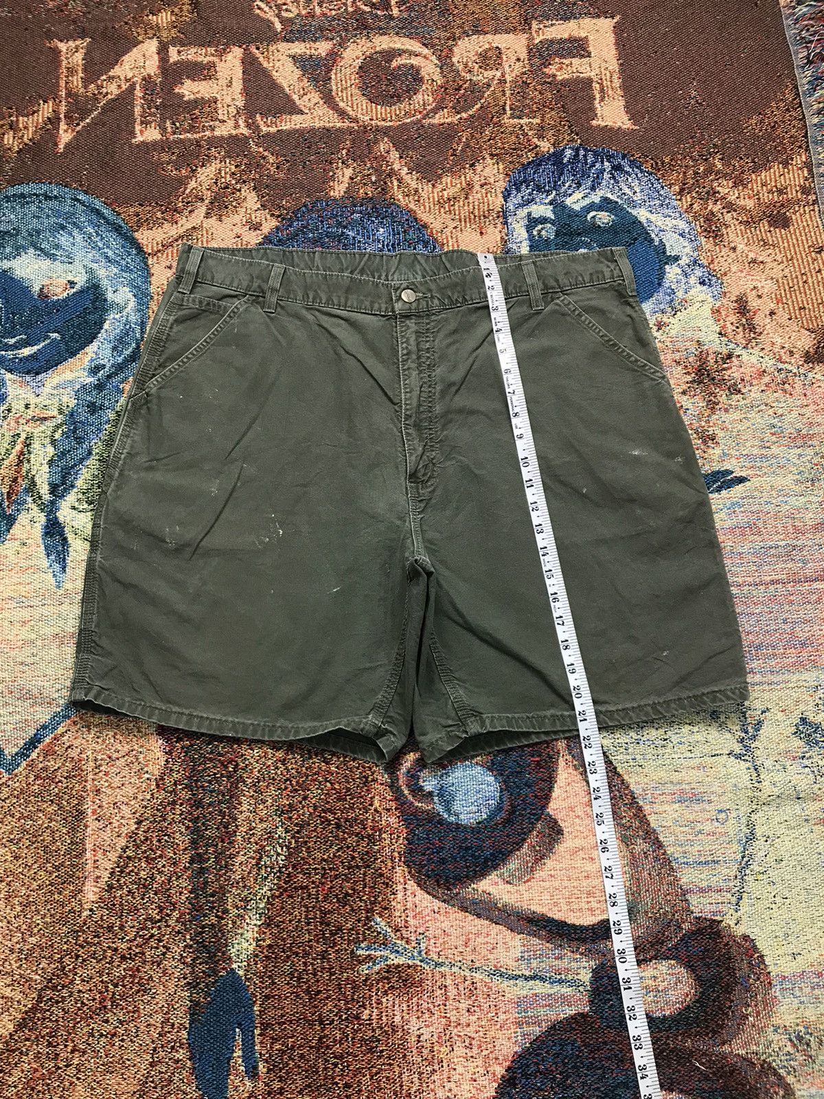 Carhartt Vintage Carhartt B144 OLV carpenter short Size US 42 / EU 58 - 4 Thumbnail
