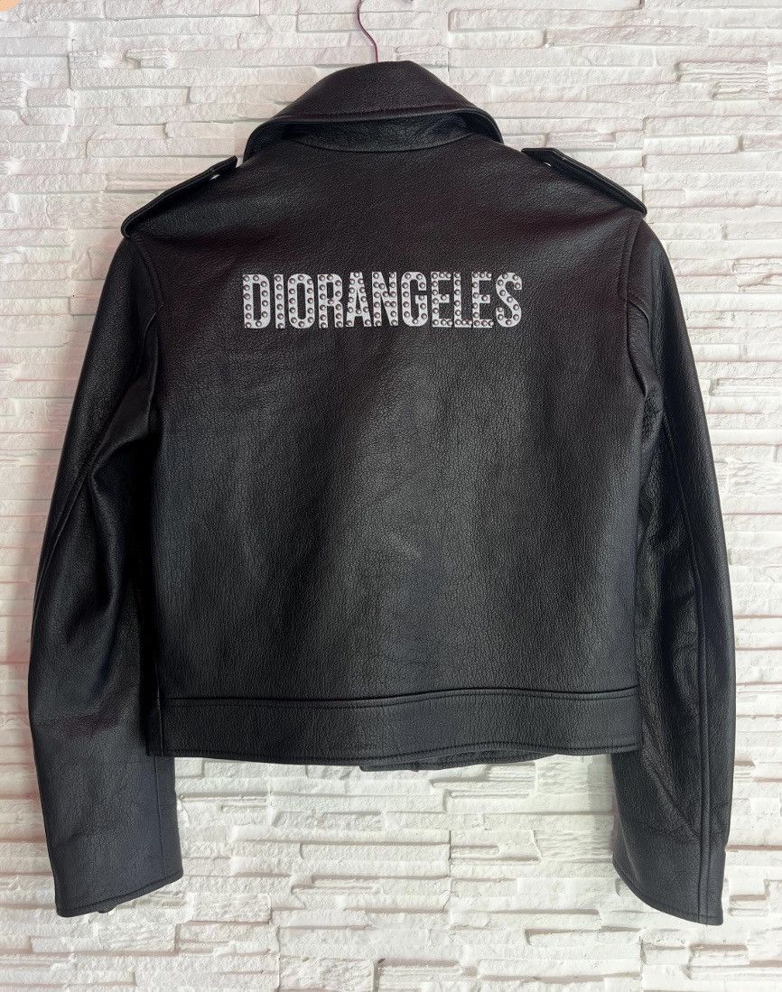 Dior Christian Dior Diorangeles Biker Jacket Goat Leather Moto Size S / US 4 / IT 40 - 1 Thumbnail
