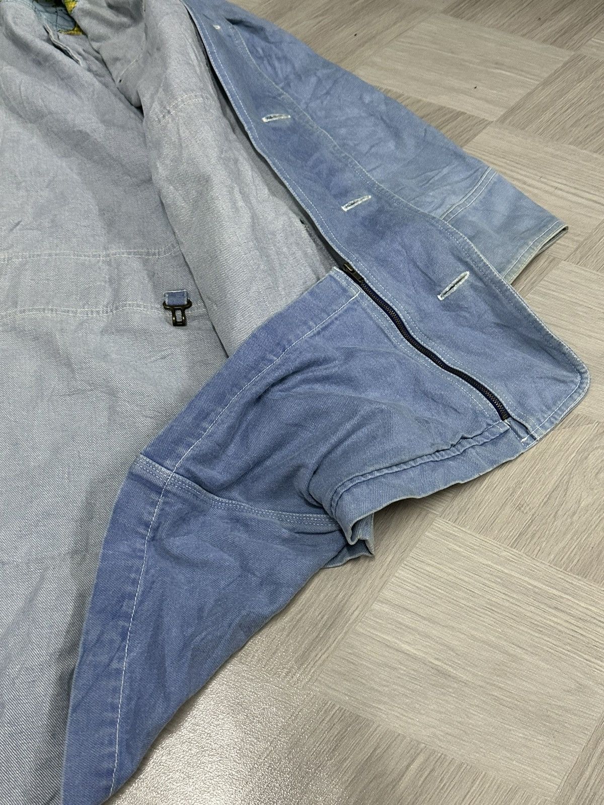 Hai Sporting Gear × Issey Miyake 1990 - Hai Sporting Gear Denim Cargo Jacket (Issey Miyake) Size US XL / EU 56 / 4 - 12 Thumbnail