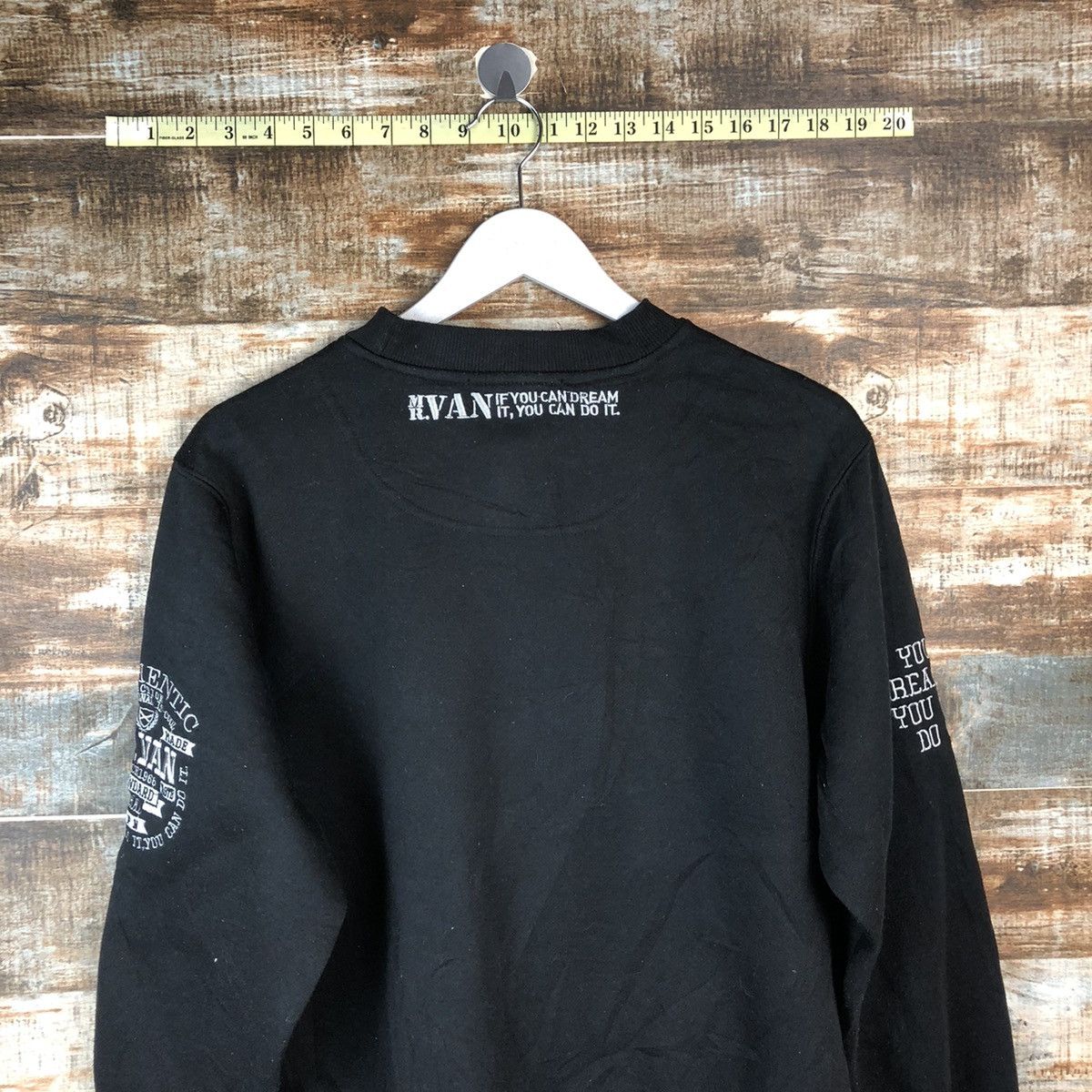 Japanese Brand × Van Mr Van vintage Black Sweatshirt #A2033 Size US M / EU 48-50 / 2 - 14 Thumbnail