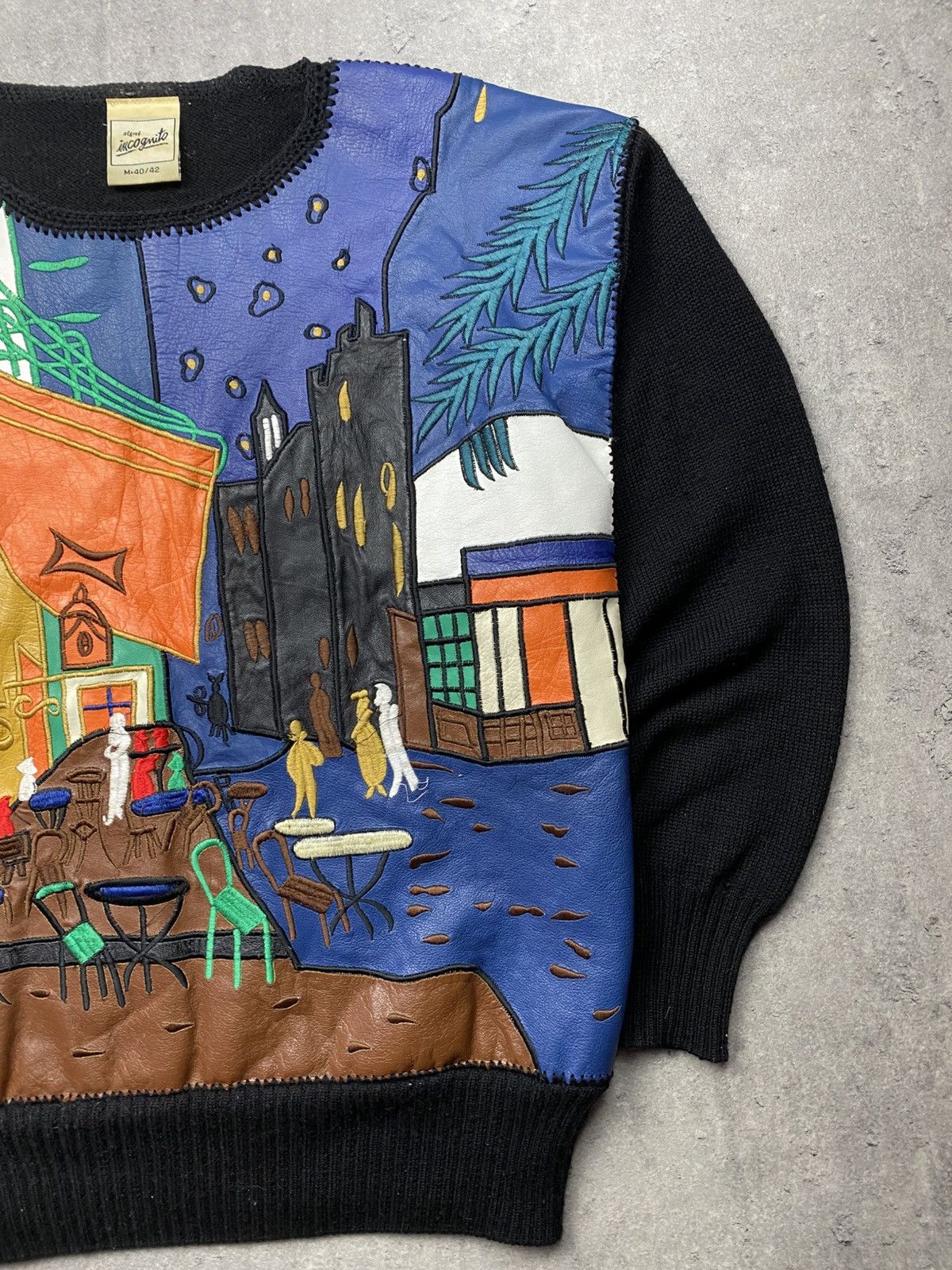 Japanese Brand Sweater Incognito art vintage rare 90’s streetwear rare y2k Size US M / EU 48-50 / 2 - 3 Thumbnail