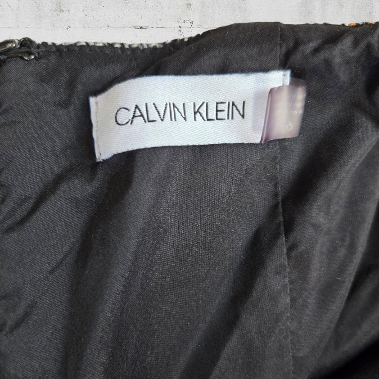 Calvin Klein Calvin Klein Black Tweed Knee-Length Skirt Size 6 Size 28" / US 6 / IT 42 - 5 Thumbnail