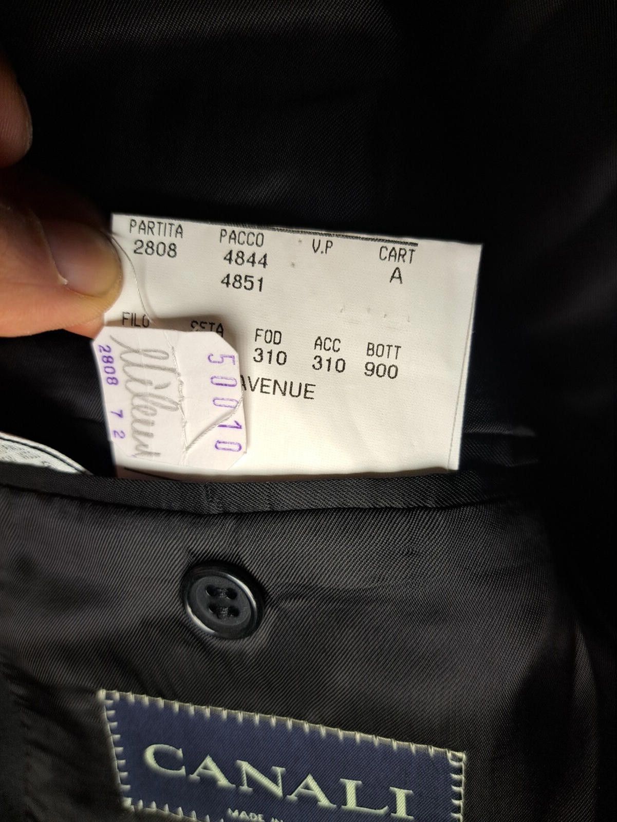 Canali VIRGIN WOOL BEMBERG Canali Tuxedo Jacket Mens 42R Black Size 42R - 6 Thumbnail