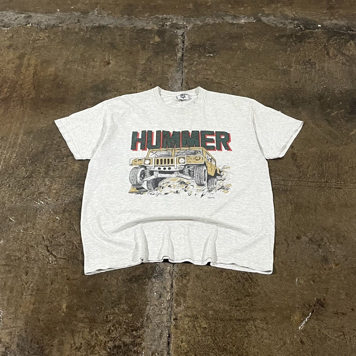 Lee × Vintage Crazy Vintage 90s Hummer Tee Shirt Car Graphic Unique Size US XL / EU 56 / 4 - 1 Thumbnail