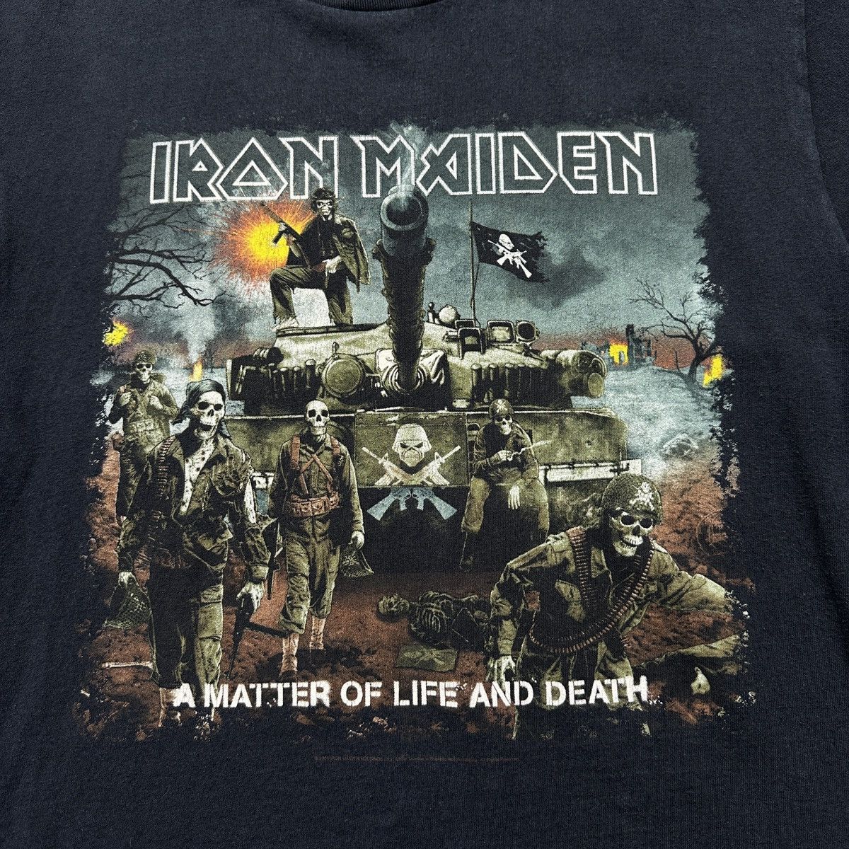 Iron Maiden Iron Maiden Vintage T-Shirt A Matter of Life and Death 2006 Size US L / EU 52-54 / 3 - 5 Thumbnail