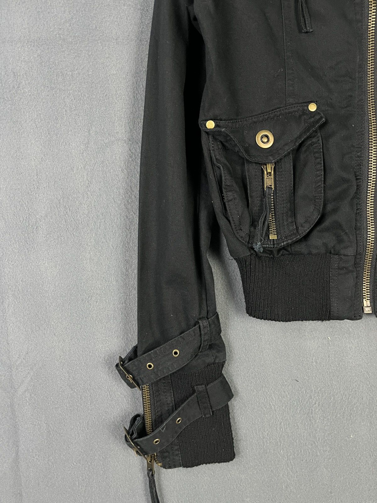 Beauty Beast Crxy Bondage Multi Zip High Neck Cropped Jacket Size S / US 4 / IT 40 - 4 Thumbnail