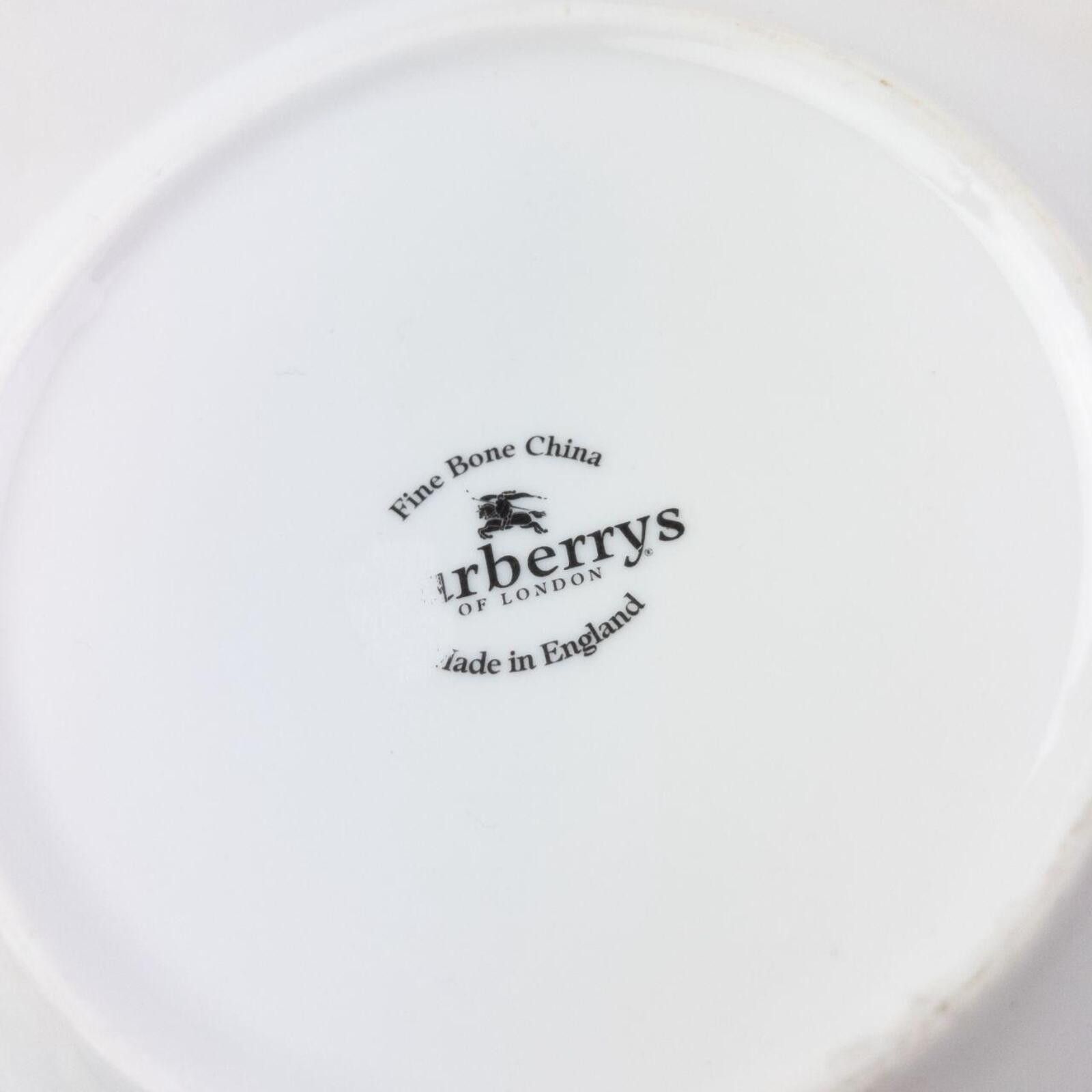 Burberry Vintage 90s Burberry Nova Check Fine Bone China Salad Bowl Size ONE SIZE - 7 Thumbnail