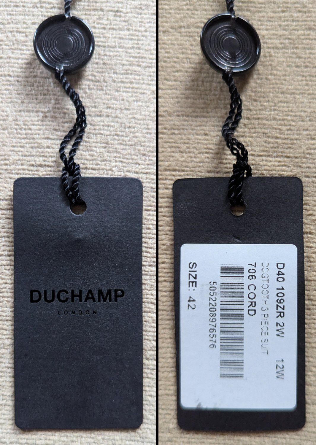 Duchamp London Duchamp 2-Button 3-Piece Light Brown Suit 42R NWT Size 42R - 7 Thumbnail