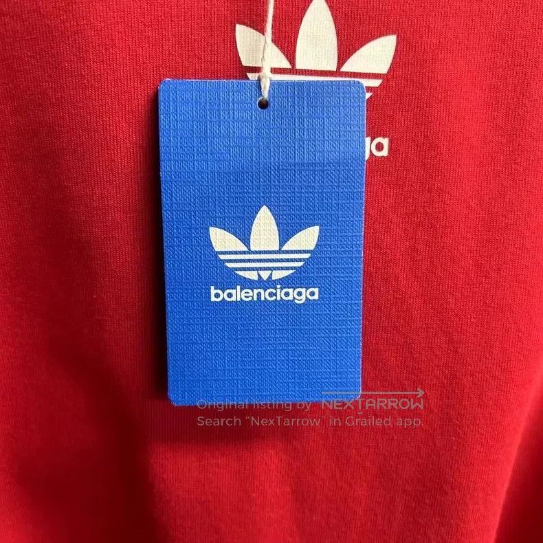 Balenciaga Balenciaga adidas Red Logo Short Sleeve. Size US XL / EU 56 / 4 - 4 Thumbnail