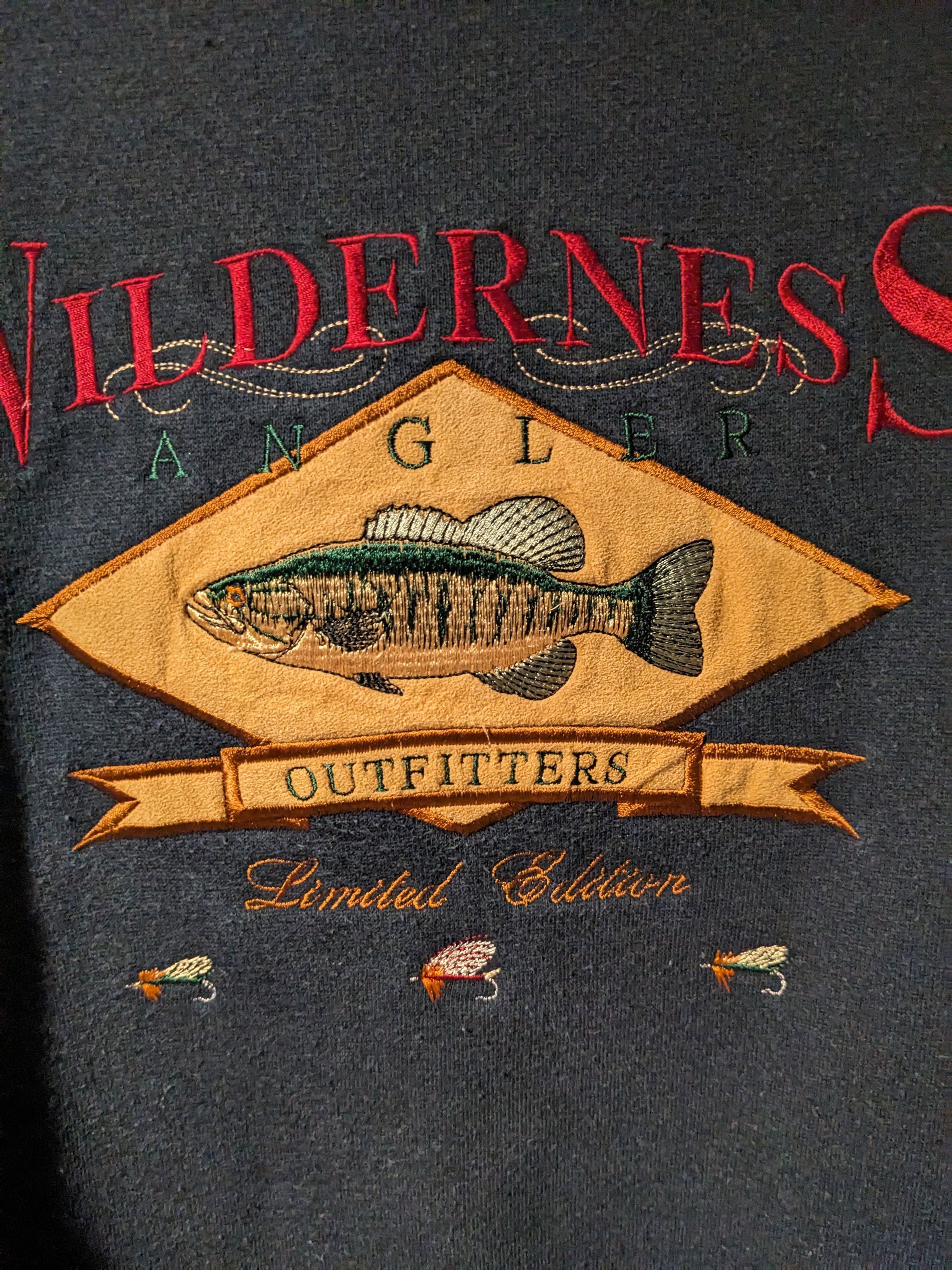 Vintage Vintage 90s Wilderness Angler Fish Animal Nature Sweatshirt Size US XL / EU 56 / 4 - 2 Thumbnail