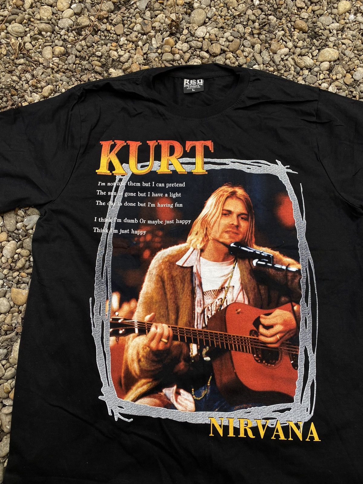 Band Tees × Vintage Vintage Kurt Cobain Nirvana Backprint T-Shirt Size US L / EU 52-54 / 3 - 2 Thumbnail