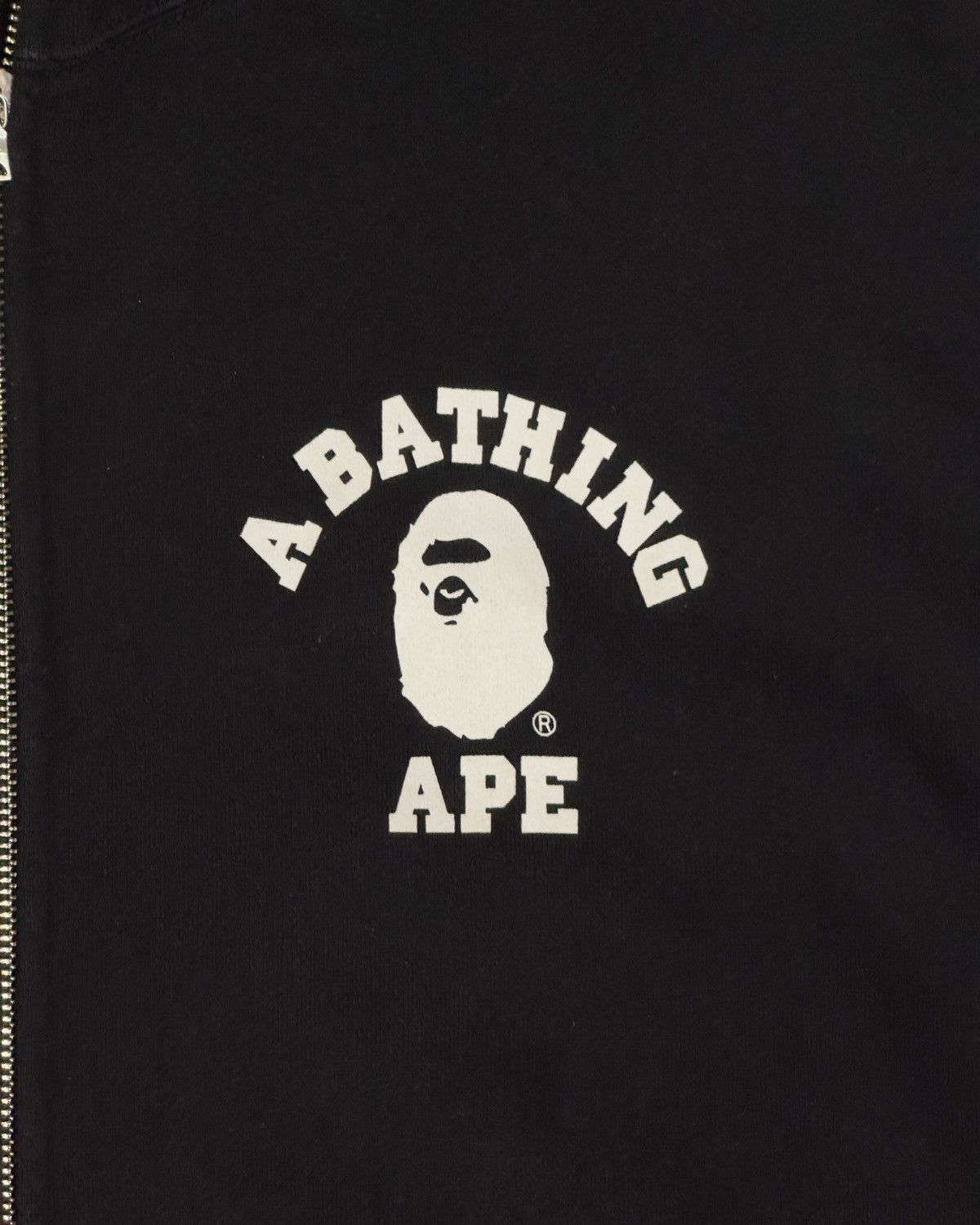Bape Bape College Relaxed Fit Full Hoodie Black Size US L / EU 52-54 / 3 - 3 Thumbnail