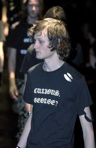 Number (N)ine OG Number (N)ine AW04 Curious George Tee Give Peace A Chance Size US XL / EU 56 / 4 - 2 Thumbnail