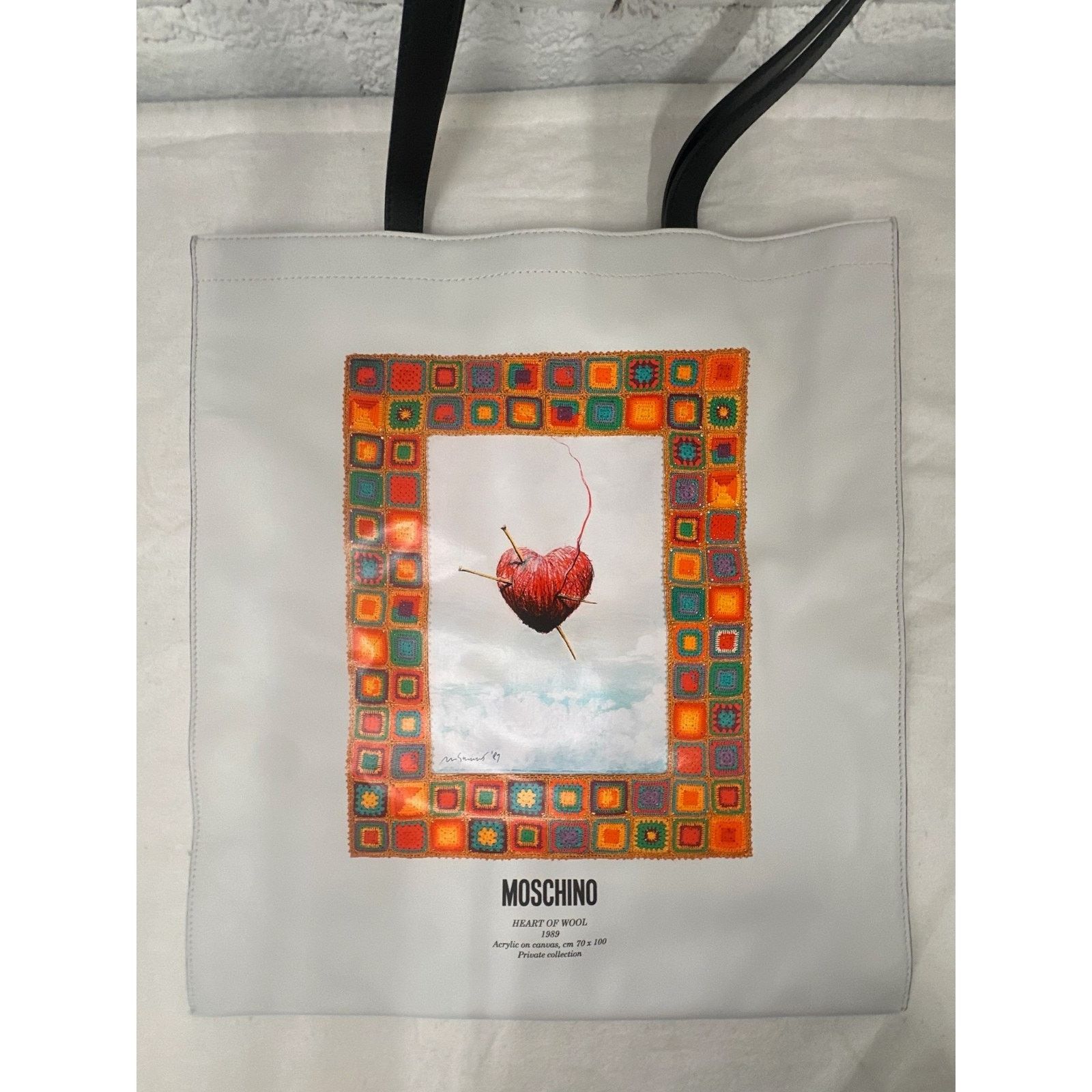 Moschino SS24 Moschino Couture Heart of Wool 1989 Framed Heart Tote Size ONE SIZE - 7 Thumbnail