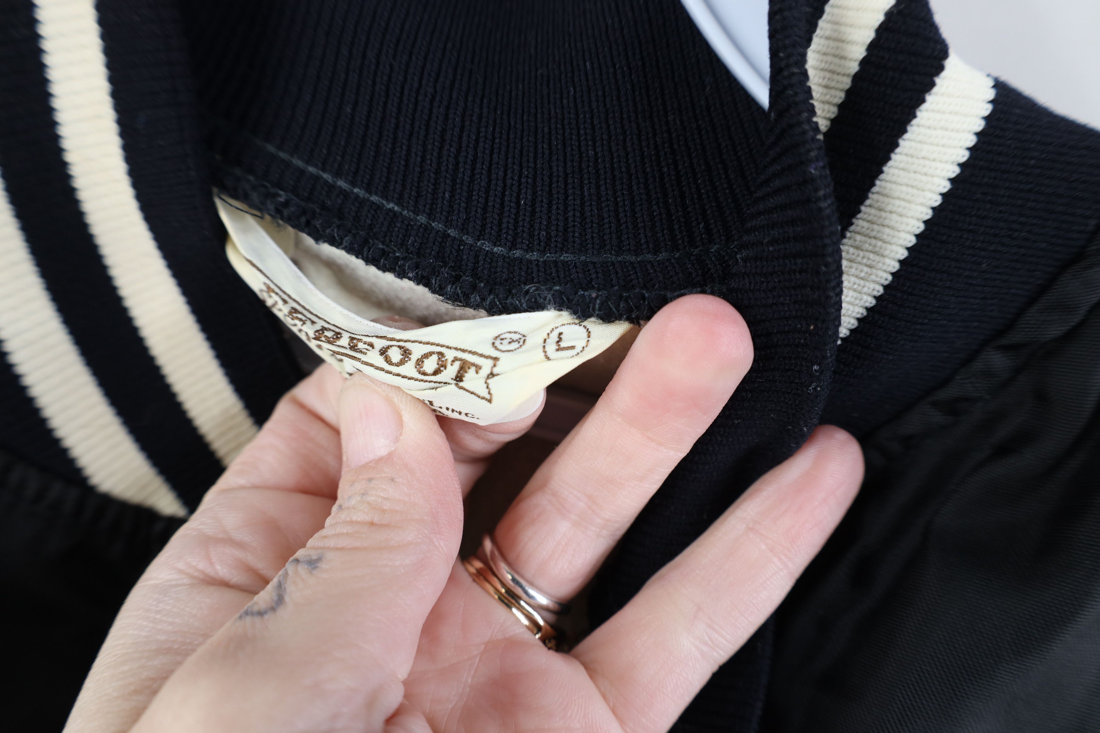 Vintage Vintage 80s 90s Streetwear Striped Pullover Satin Jacket USA Size US L / EU 52-54 / 3 - 11 Thumbnail