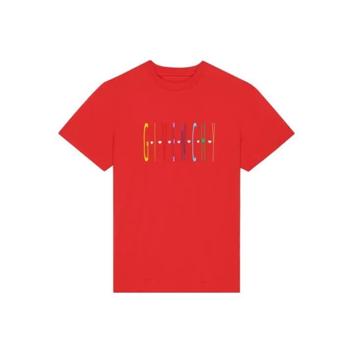 Other Givenchy Givenchy Red Letter Print Short Sleeve Tshirt -25 Size US XS / EU 42 / 0 - 1 Thumbnail
