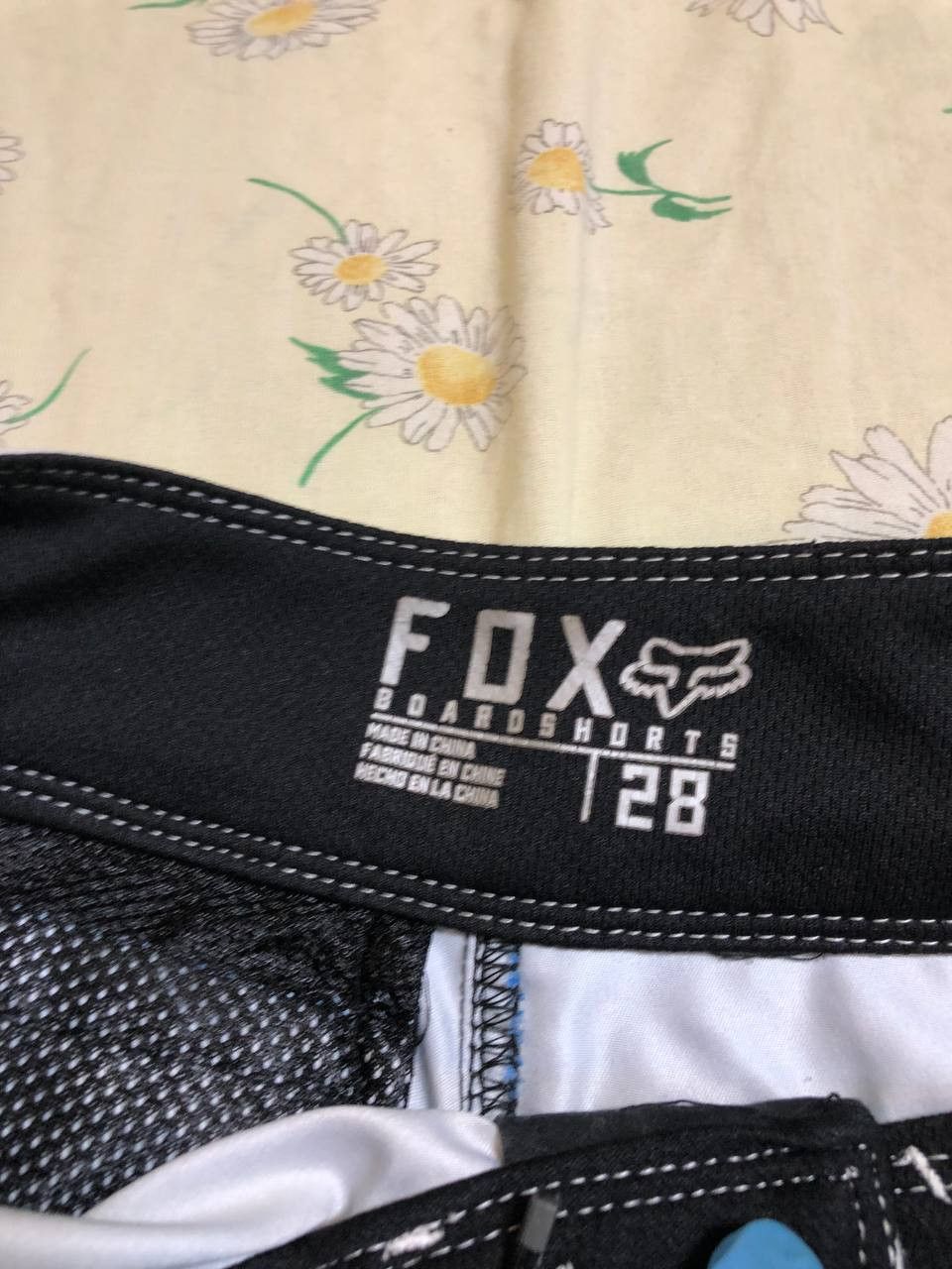 Fox Racing Fox Board Shorts Mens 31 Black Swim Trunks Pocket Surf Beach Size US 28 / EU 44 - 6 Thumbnail