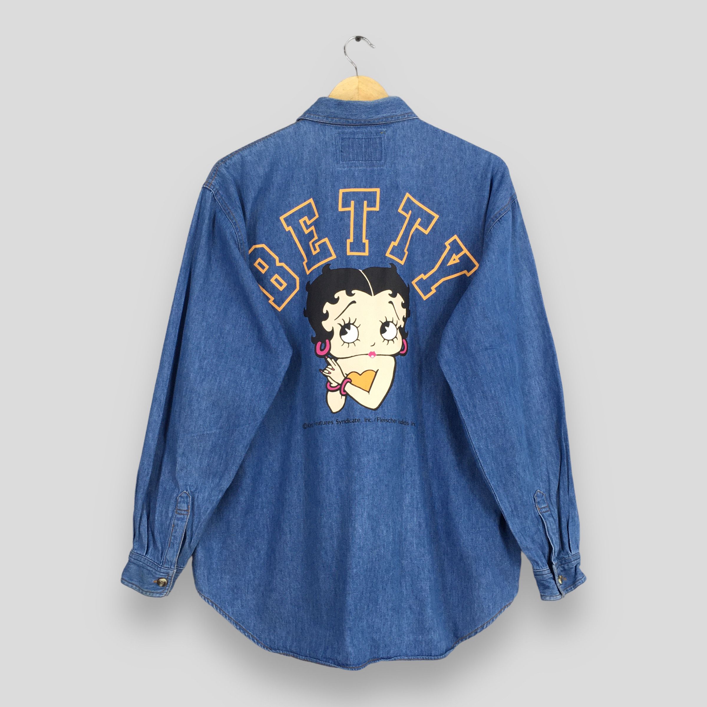 Disney × If Six Was Nine × Vintage Vintage Betty Boop Denim Oxfords Shirt XLarge Size US XL / EU 56 / 4 - 1 Thumbnail