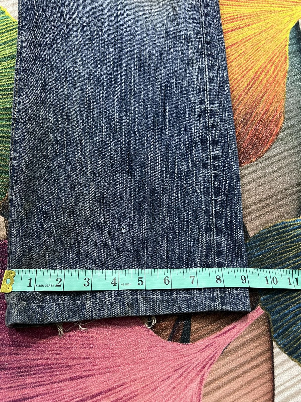 Edwin × If Six Was Nine VINTAGE EDWIN 505z SELVEDGE DISTRESSED BAGGY JEANS Size US 31 - 18 Thumbnail