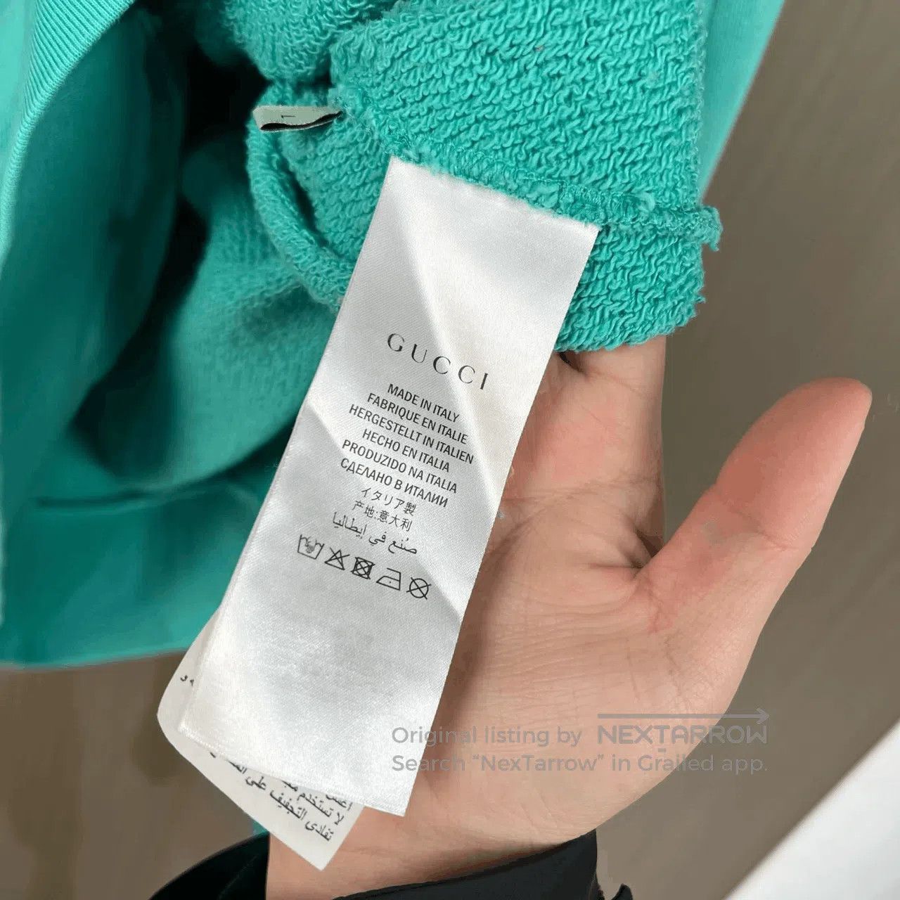 Gucci gucci double g logo sweatshirt in turquoise. Size US L / EU 52-54 / 3 - 6 Thumbnail