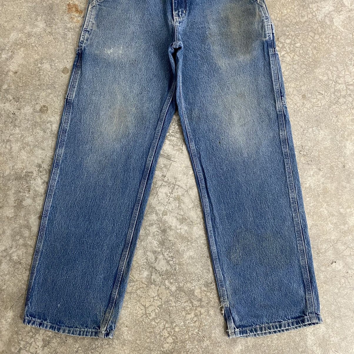 Carhartt Vintage Carhartt Faded Blue Carpenter Work Denim Jeans Size US 30 / EU 46 - 5 Thumbnail