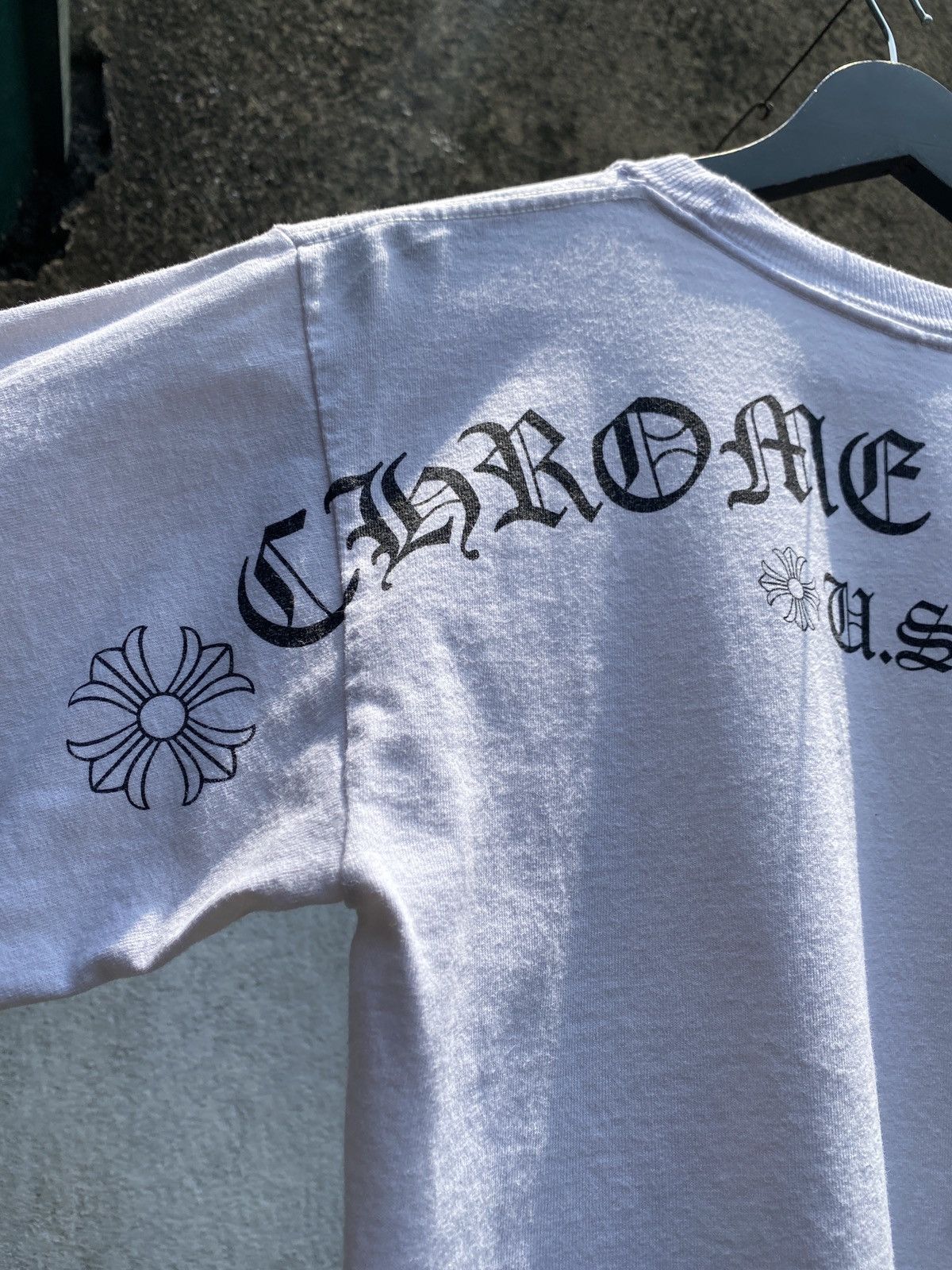 Chrome Hearts 2000s VINTAGE CHROME HEARTS USA SCRIPT CROSSES LONG SLEEVES Size US S / EU 44-46 / 1 - 5 Thumbnail