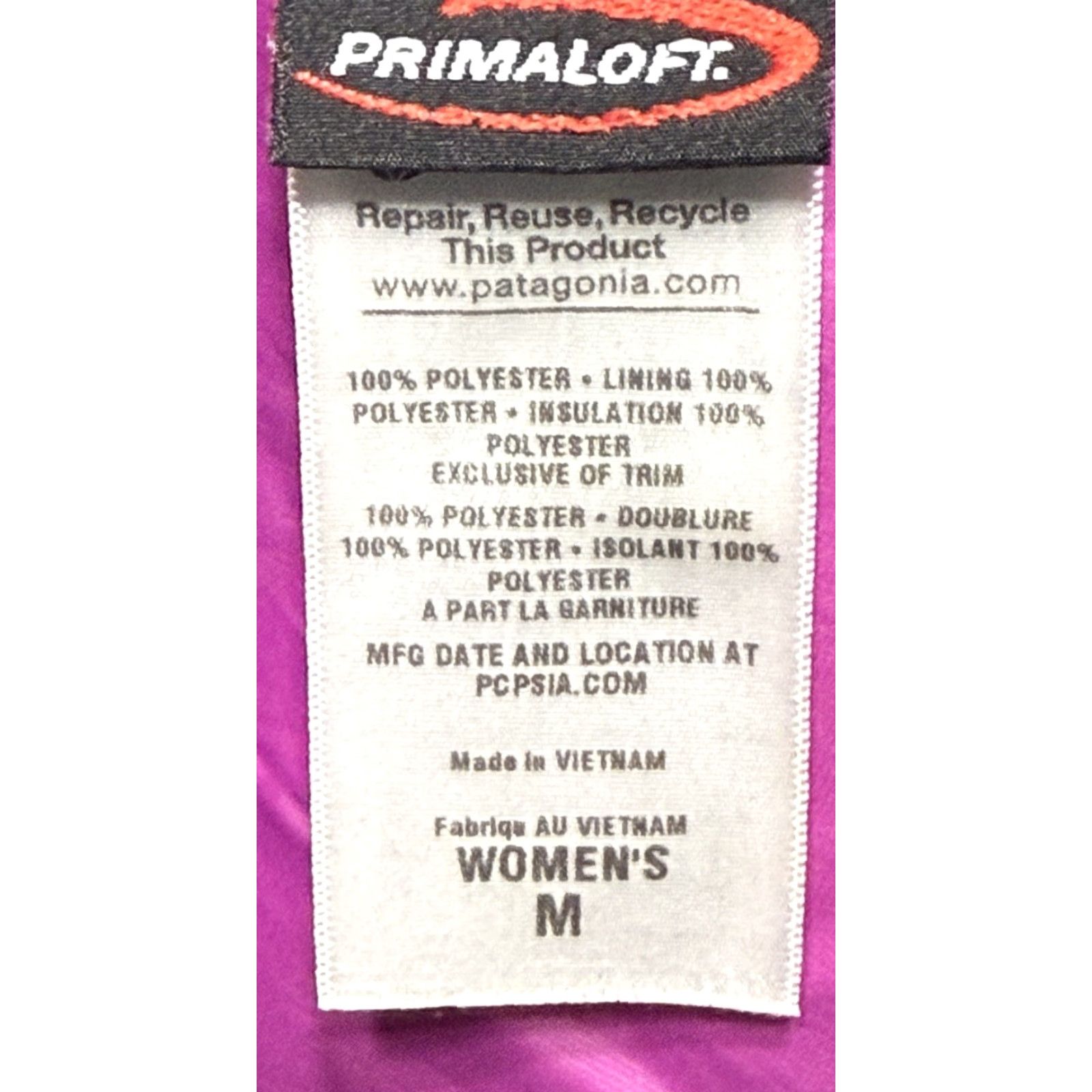 Patagonia VINTAGE Patagonia Nano Puffer Jacket Women Sz M Magenta Quilted Zip Puffer All Seasons Water Resistant Breathing Softshell 84025 Size M / US 6-8 / IT 42-44 - 6 Thumbnail