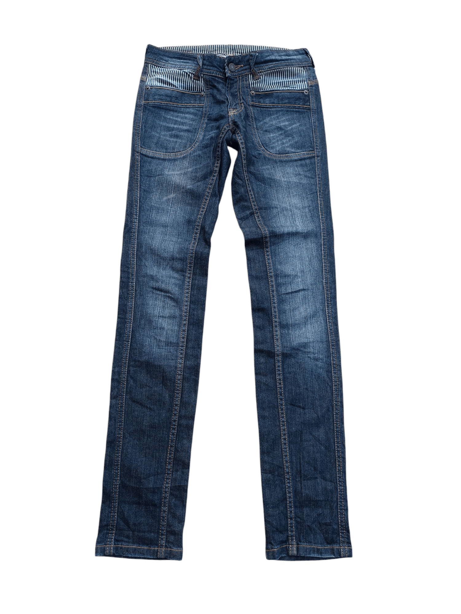 Japanese Brand Japanese 🇯🇵 Heart Market Slim Fit With Buckle Jeans E232 Size US 27 - 1 Thumbnail