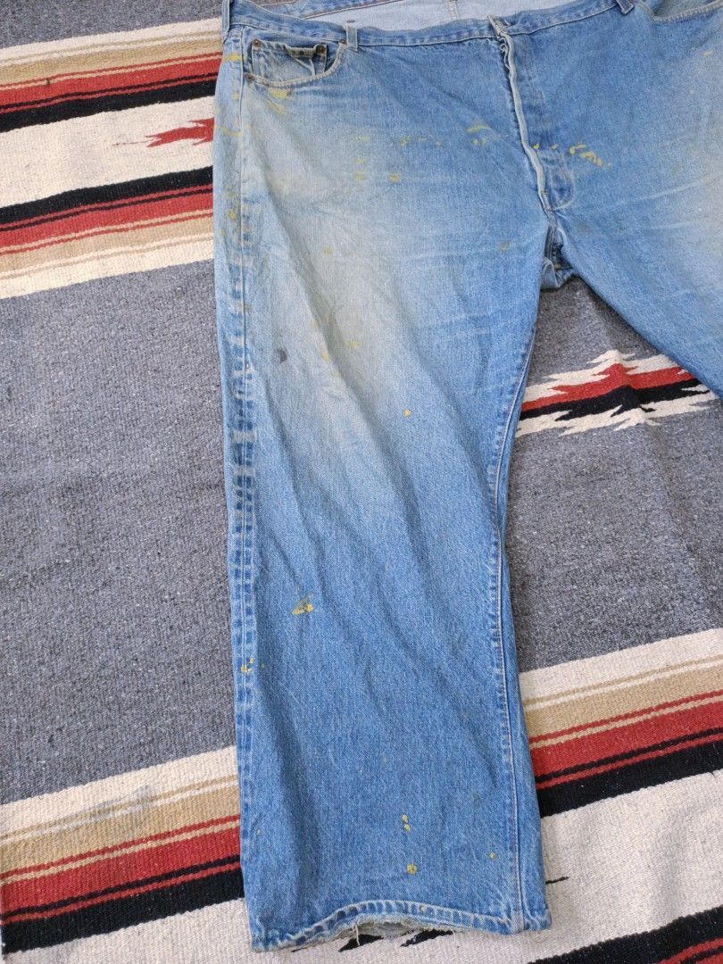 Levi's Vintage Levi’s 501 Rindem Selvedge Single R - Big Fit W50 Size US 44 / EU 60 - 4 Thumbnail