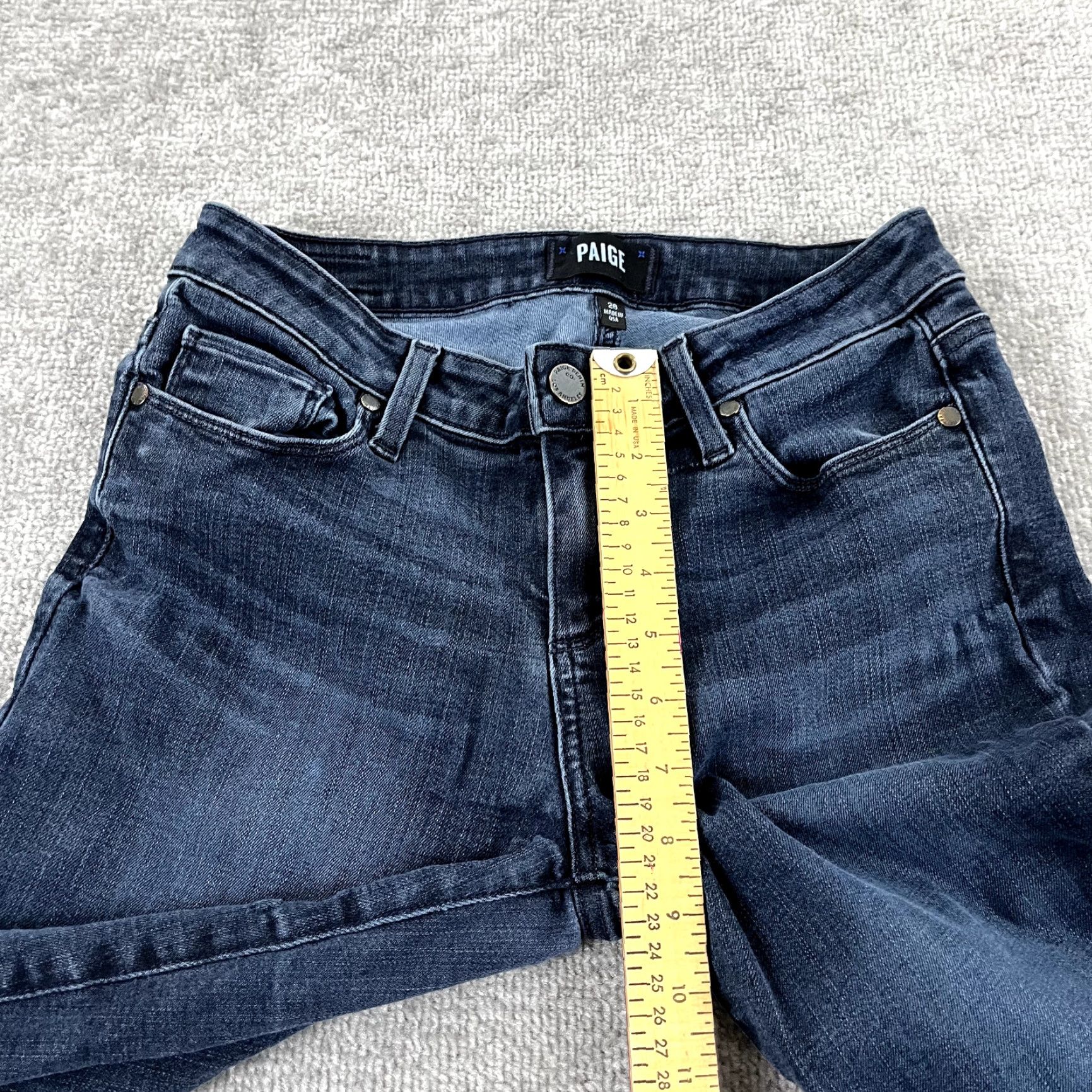 Paige PAIGE Jeans Womens 28 Blue Verdugo Crop 26" Tapered Denim Stretch USA Jeans Verdugo Size 28" / US 6 / IT 42 - 7 Thumbnail
