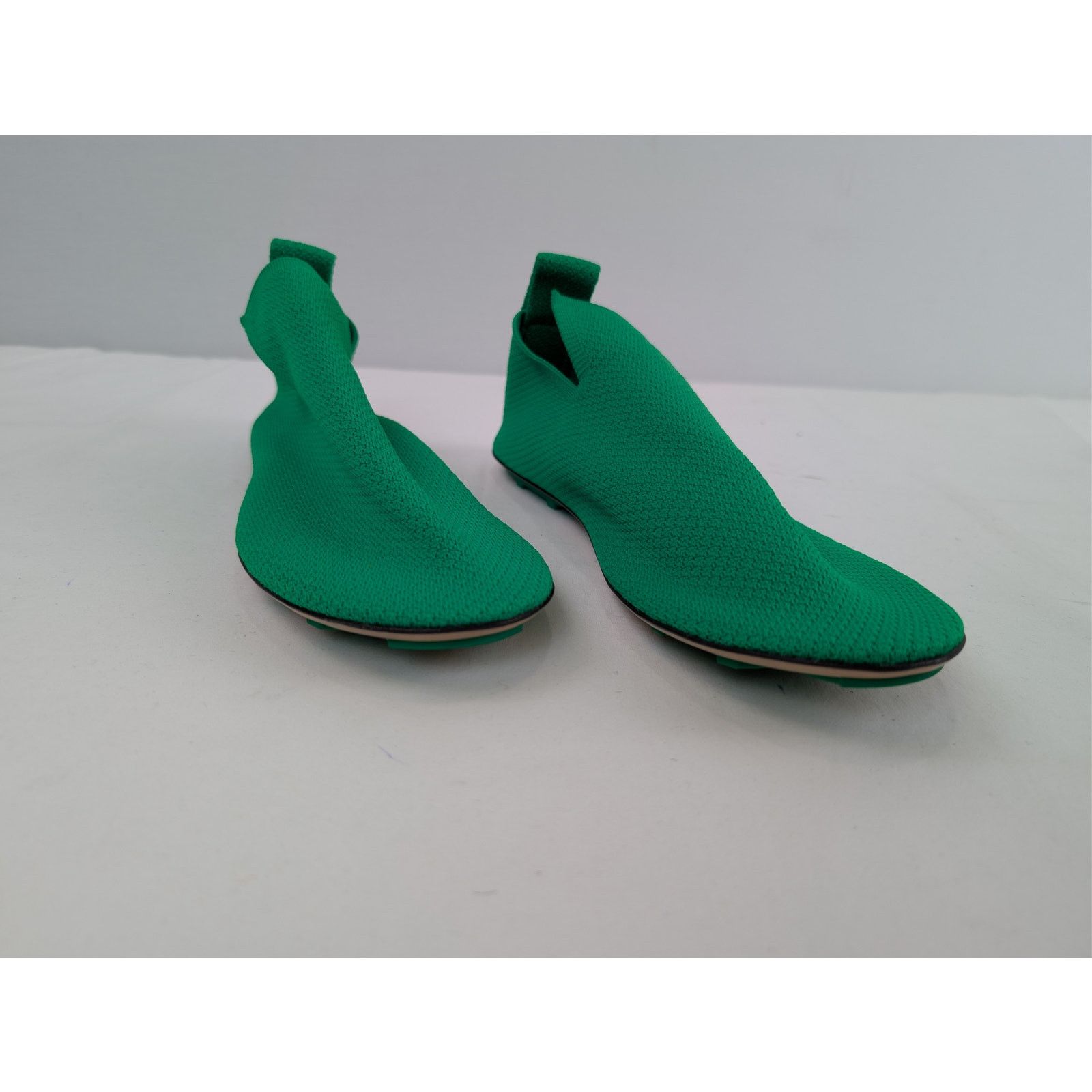 Bottega Veneta o1rshd1 Tech Knit Stretch Lattice Slippers in Green Size US 8 / EU 41 - 5 Thumbnail