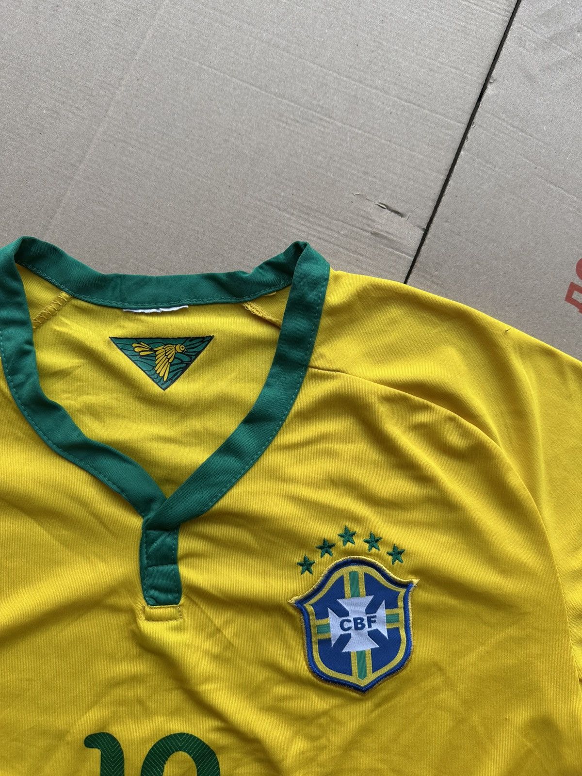 Vintage Crazy Y2K Brazil Soccer Jersey Neymar JR T-Shirt Blockcore Size US L / EU 52-54 / 3 - 6 Thumbnail