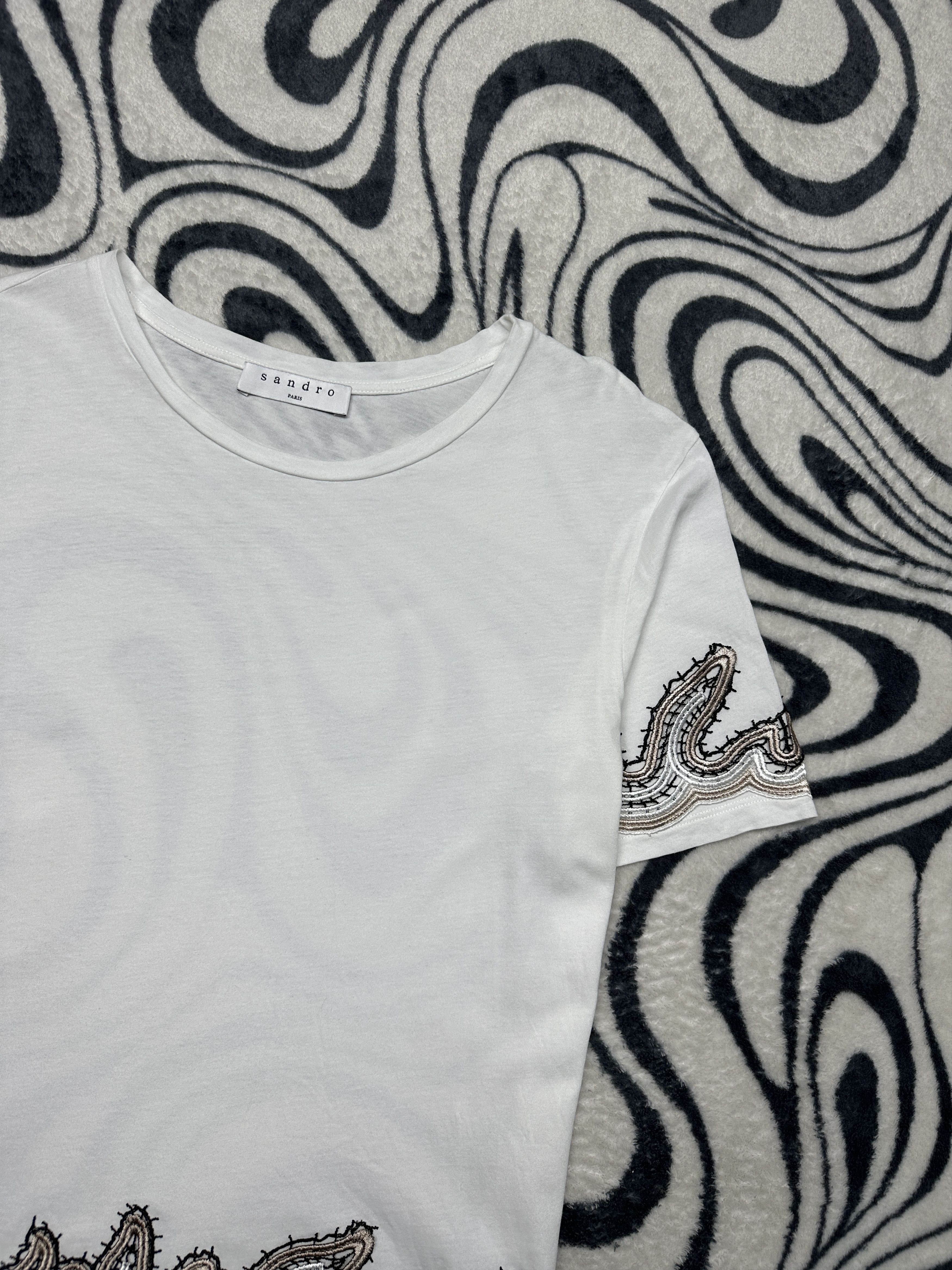 Sandro Sandro Paris Womens Oversized T-Shirt Tee Size S / US 4 / IT 40 - 2 Thumbnail