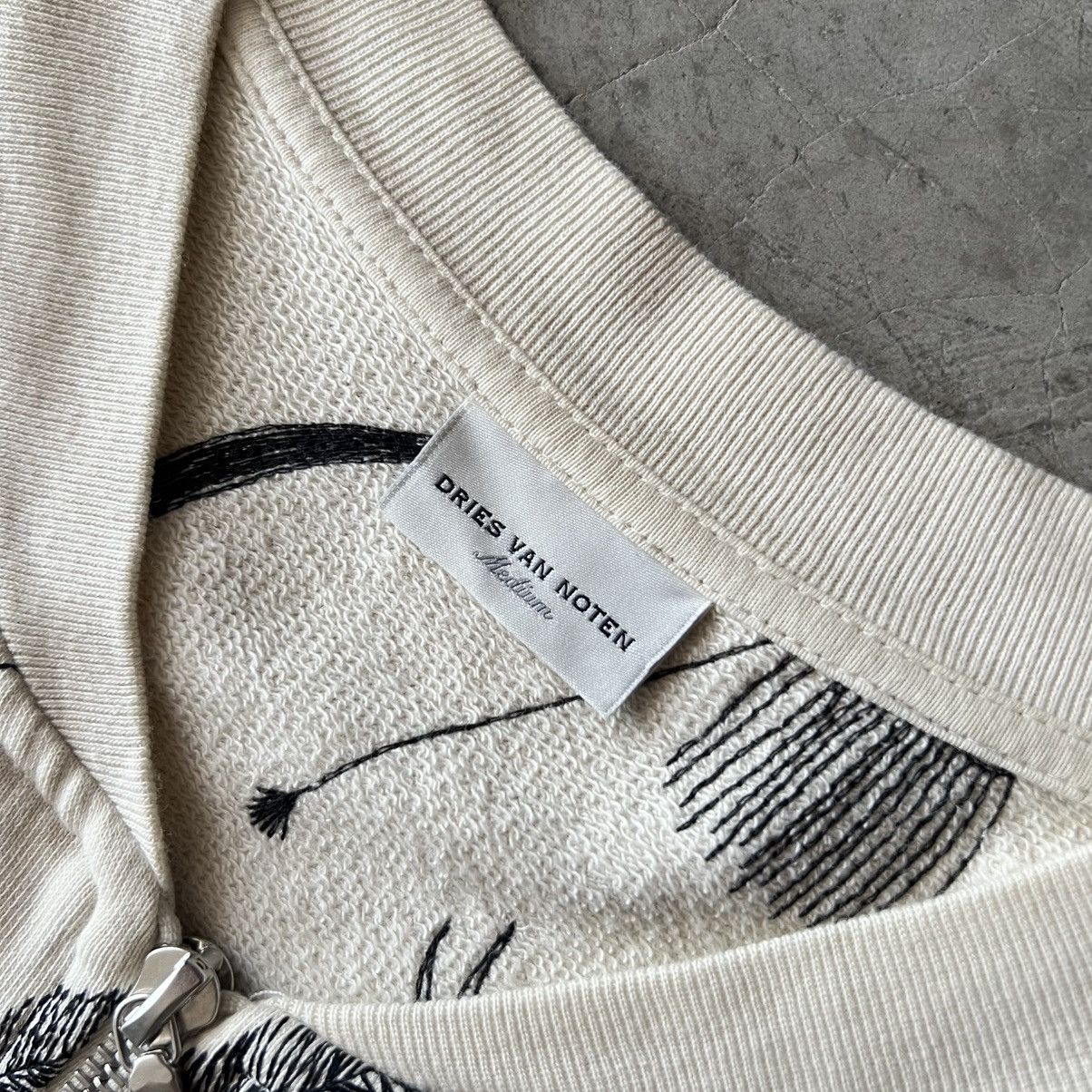 Dries Van Noten Dries Van Noten - Front Zip Sweatshirt Size M / US 6-8 / IT 42-44 - 13 Thumbnail