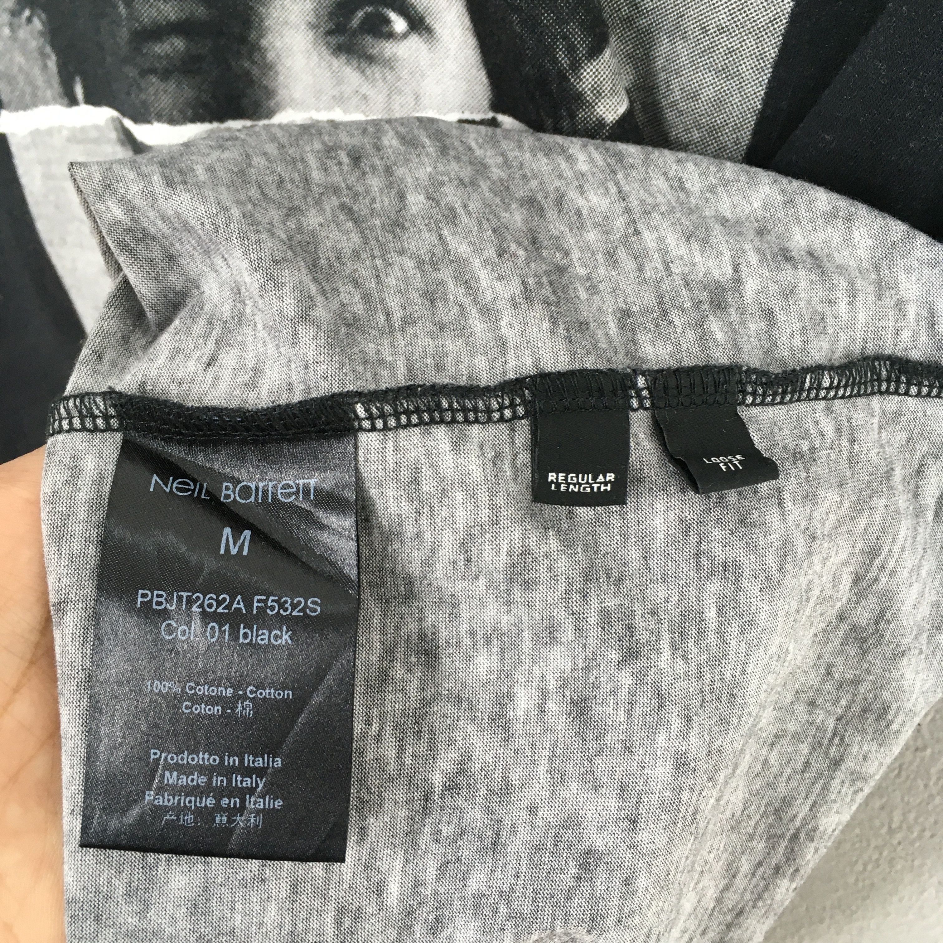 Neil Barrett × Vintage Neil Barrett Sid McQueen Hybrid Mugshot T shirt Medium Size US M / EU 48-50 / 2 - 4 Thumbnail