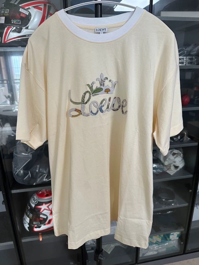 LOEWE Embroidered Logo Short Sleeve T-Shirt