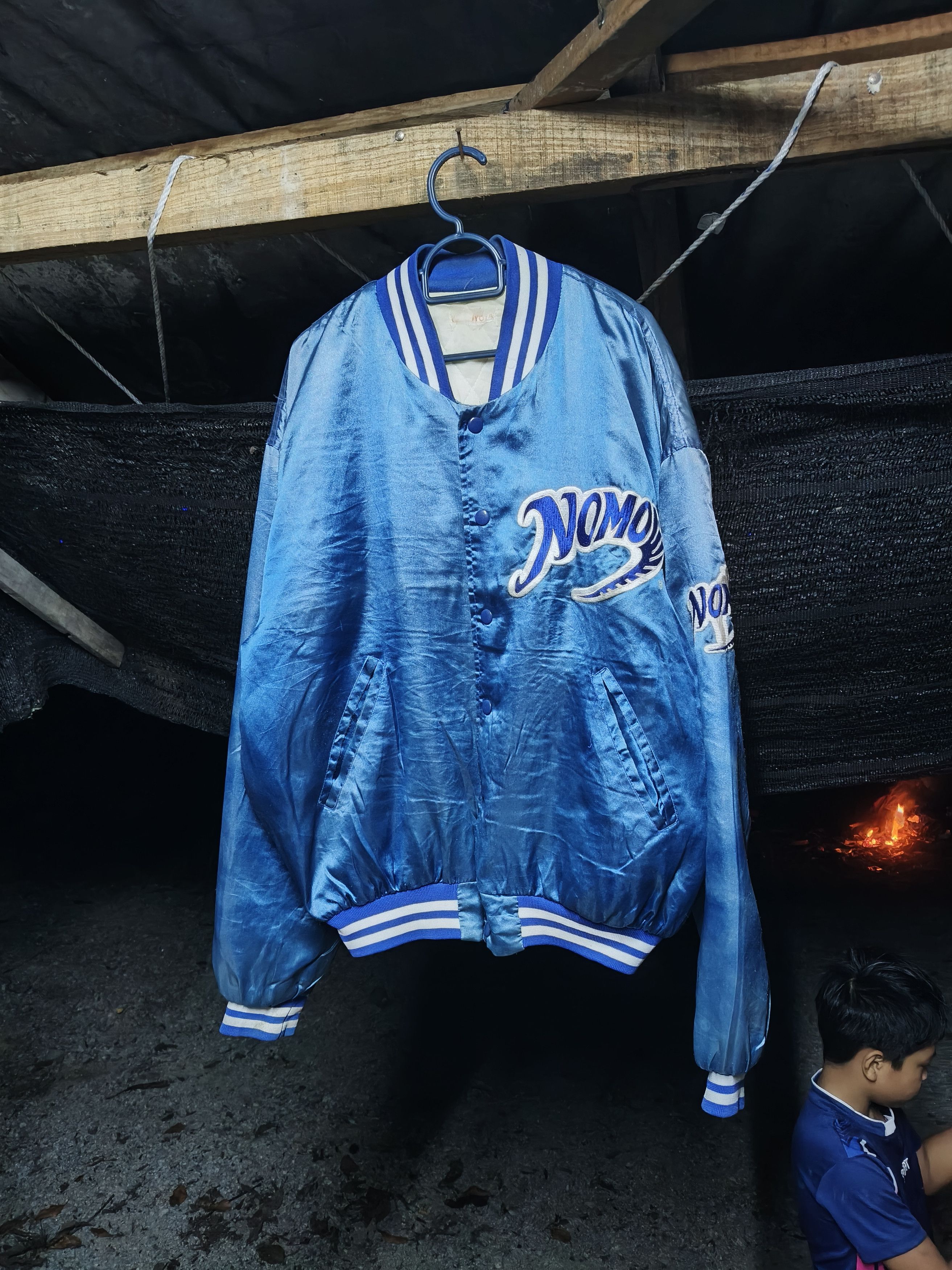 Japanese Brand Vintage NOMO Varsity Jacket by Toyota (1995) Size US XL / EU 56 / 4 - 1 Thumbnail